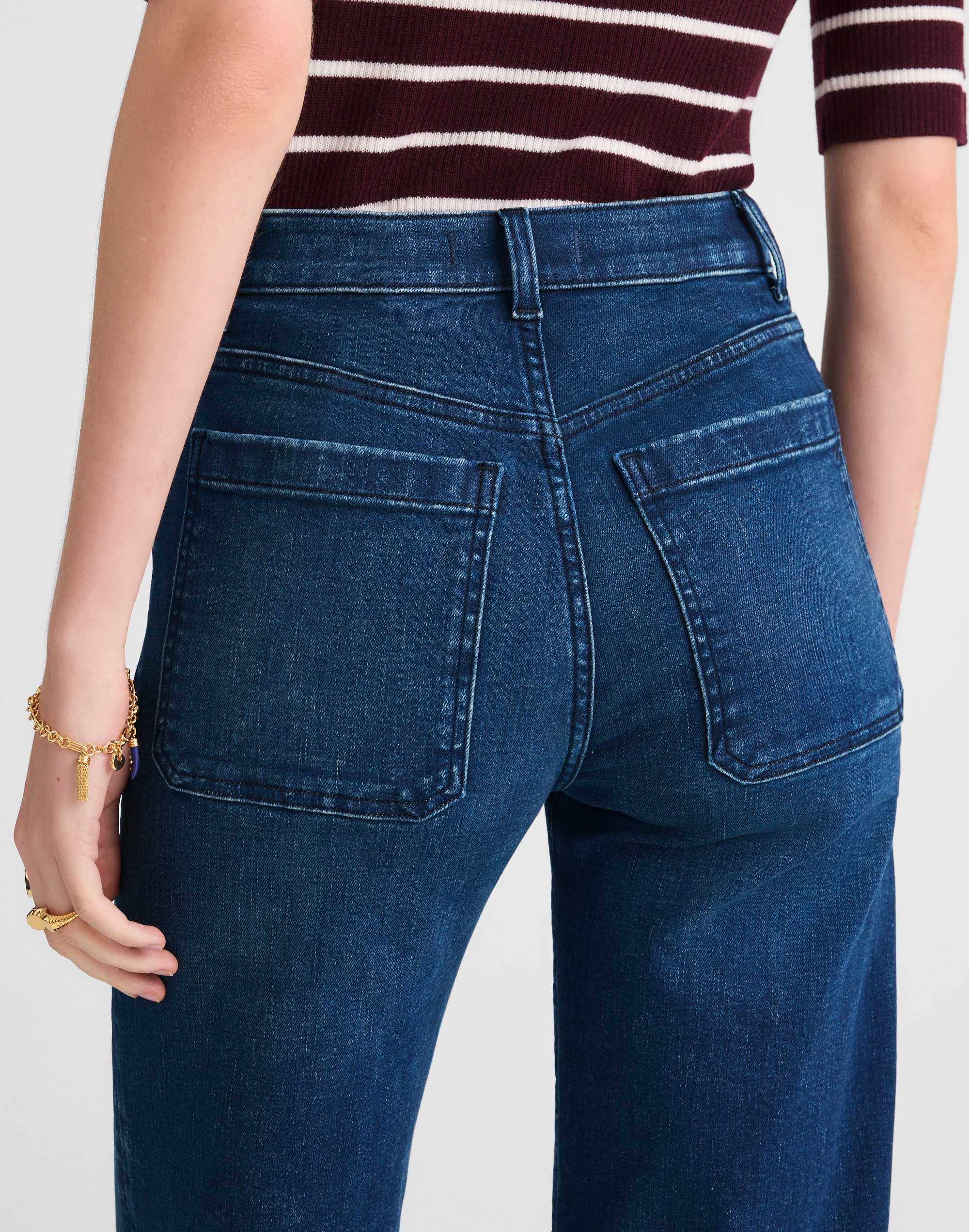 The Emmett Wide-Leg Full Length Jean: Patch Pocket Edition