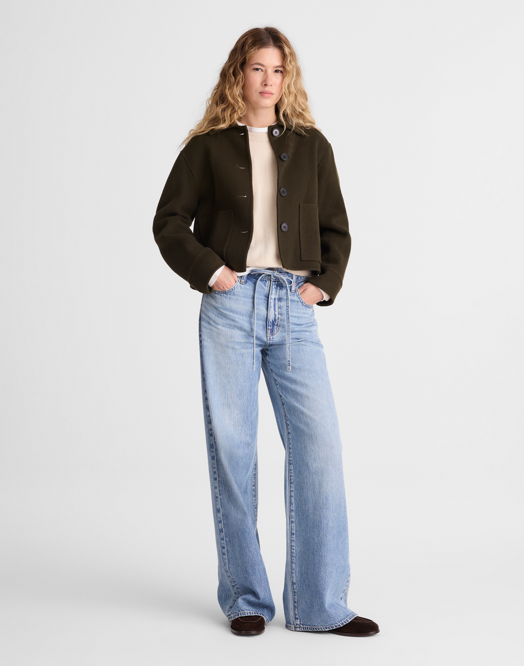 The Ultimate Wide-Leg Jean in Airy Denim