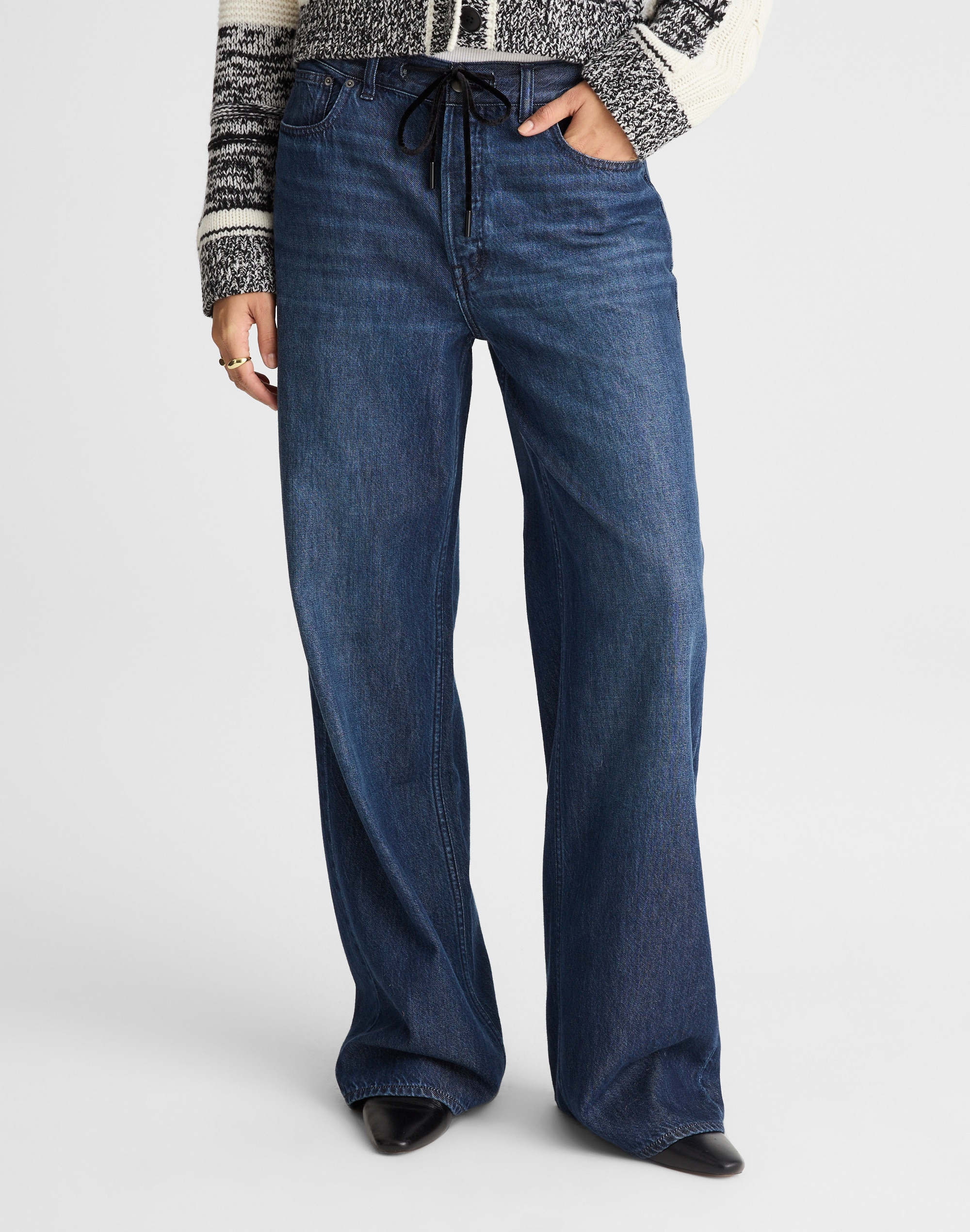 Madewell Low-slung Baggy Jeans In Blue