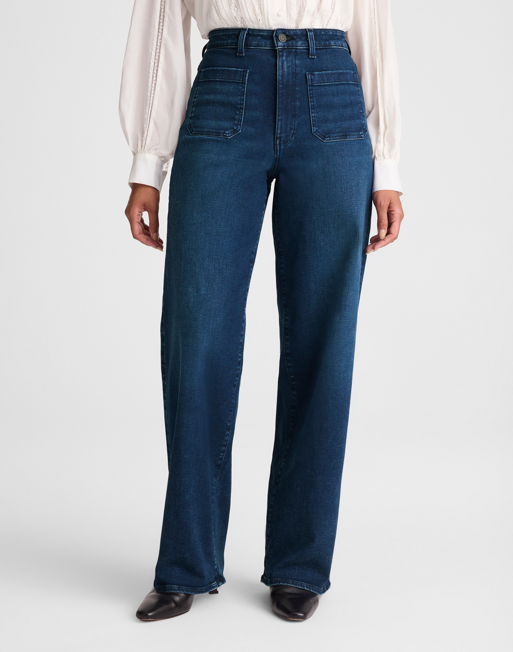 The Curvy Emmett Wide-Leg Jean Alternate Image 1