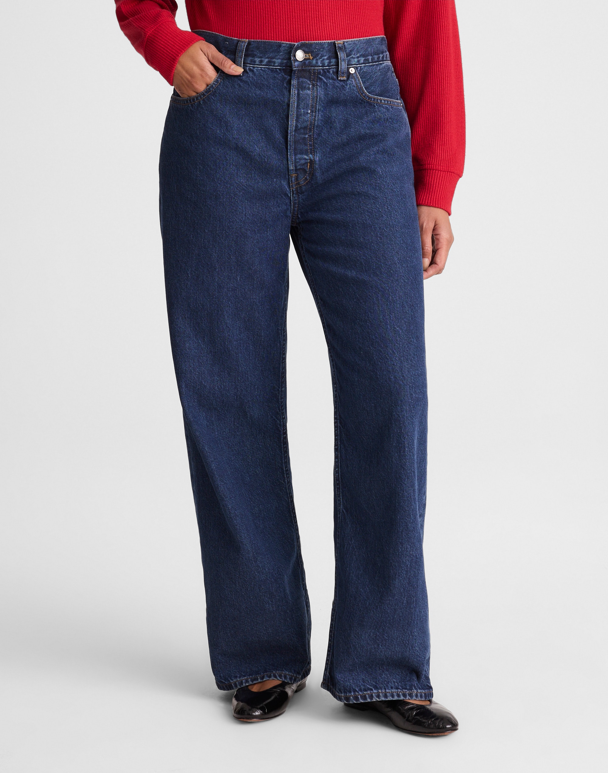 Curvy Low-Slung Baggy Jeans McKinney Wash