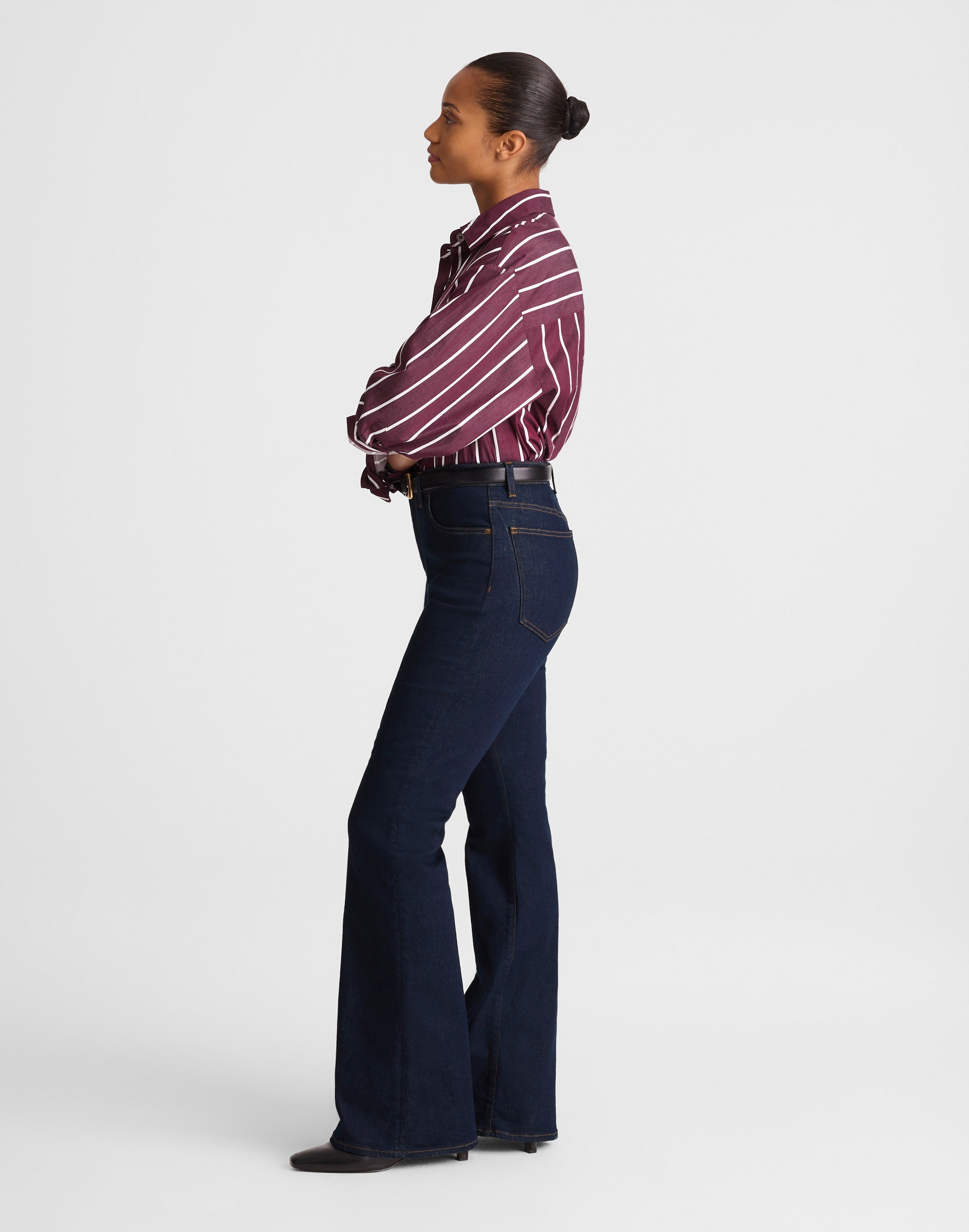 The Curvy Stretch Flare Jean in Rinse Wash Alternate Image 3