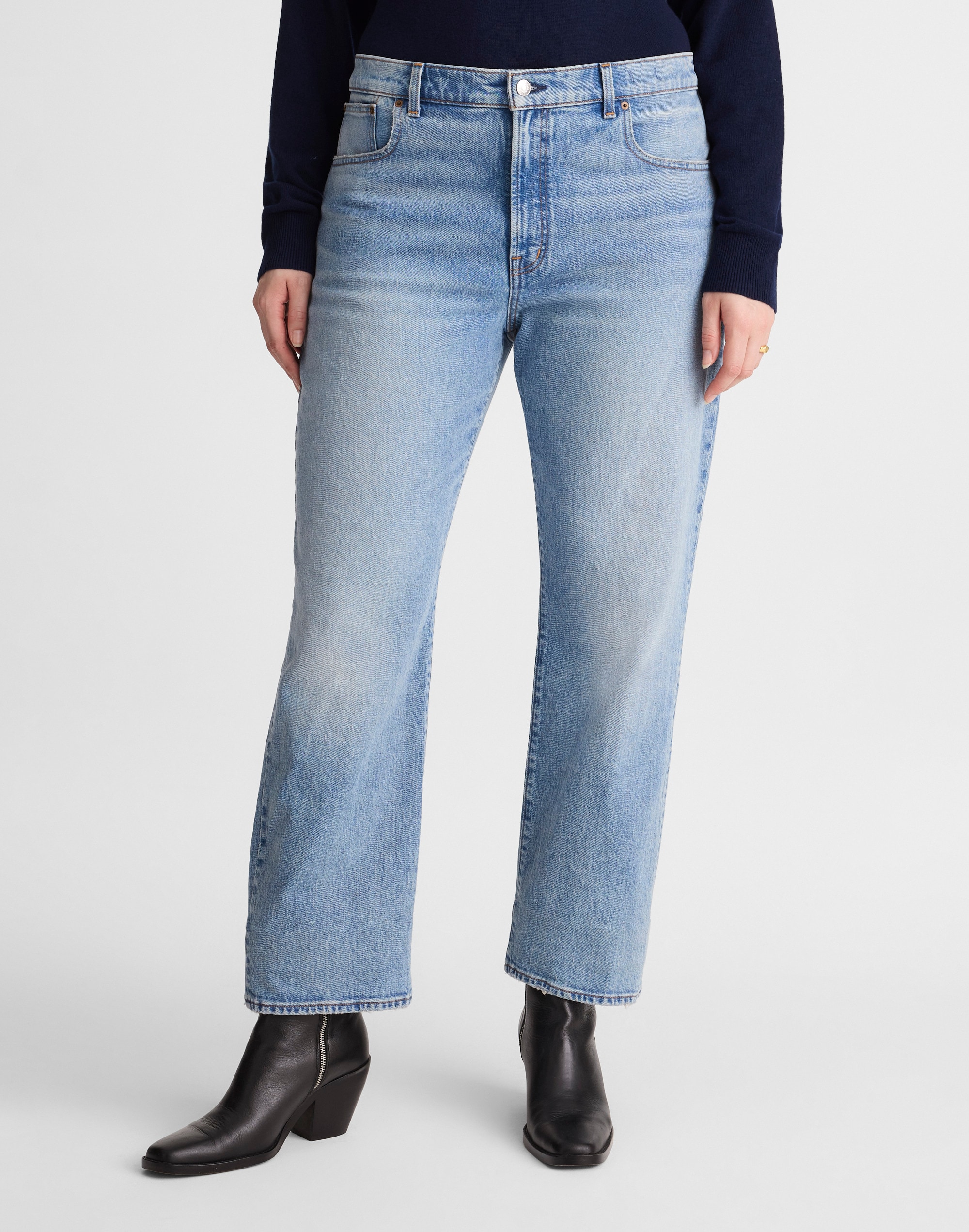The Curvy Longline Straight Jean Alternate Image 1