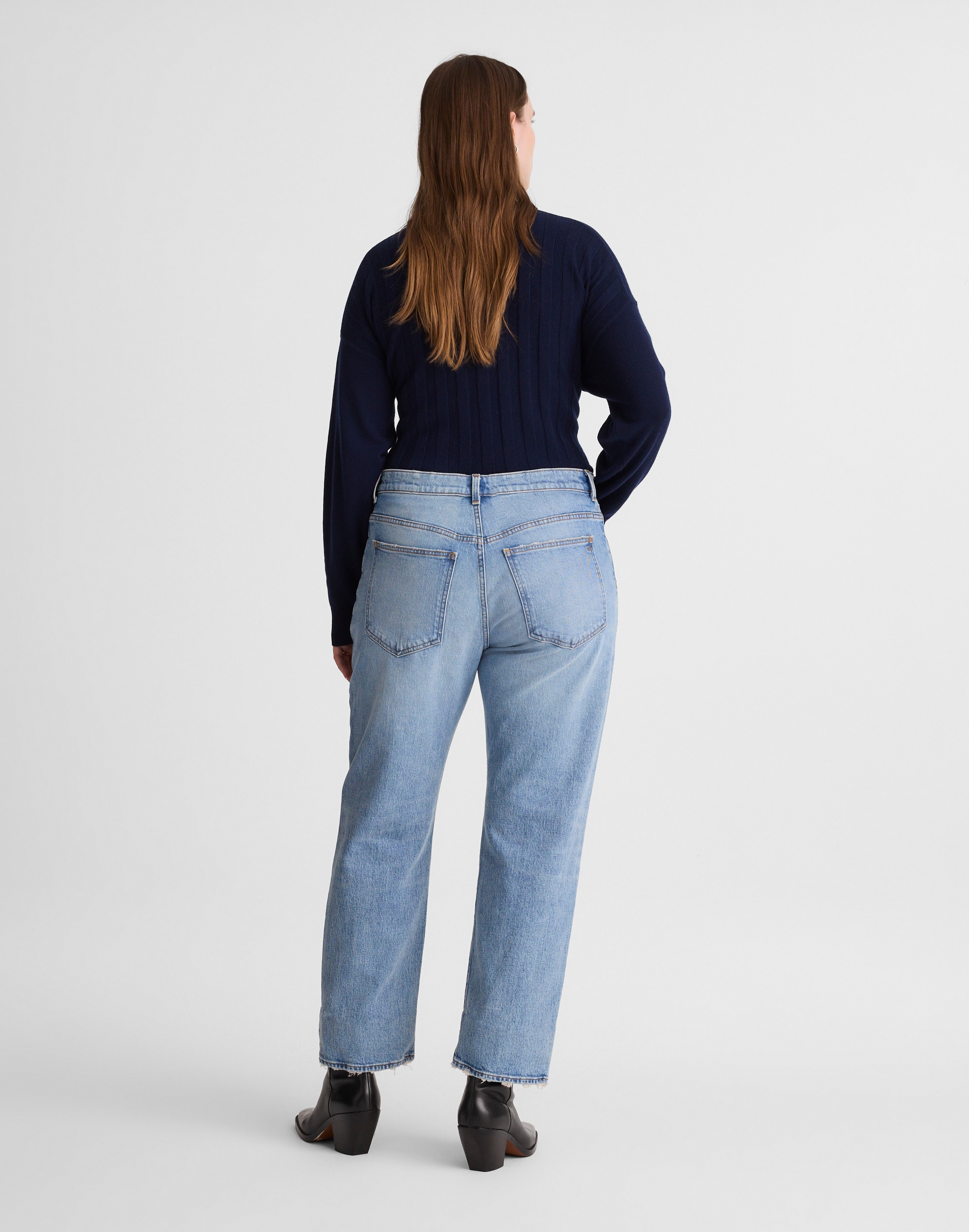 The Curvy Longline Straight Jean Alternate Image 4