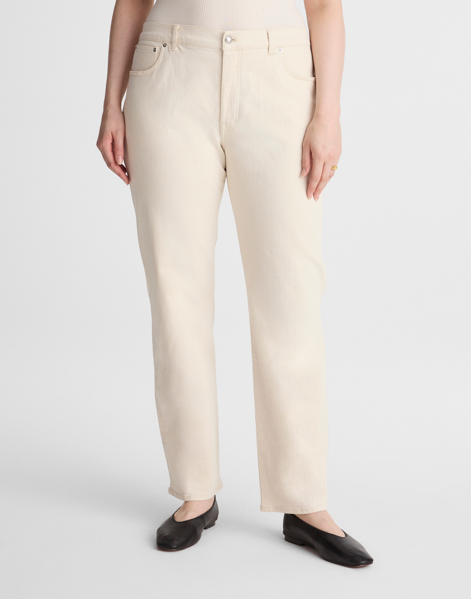 The Curvy Jules Slim-Straight Jean Alternate Image 1