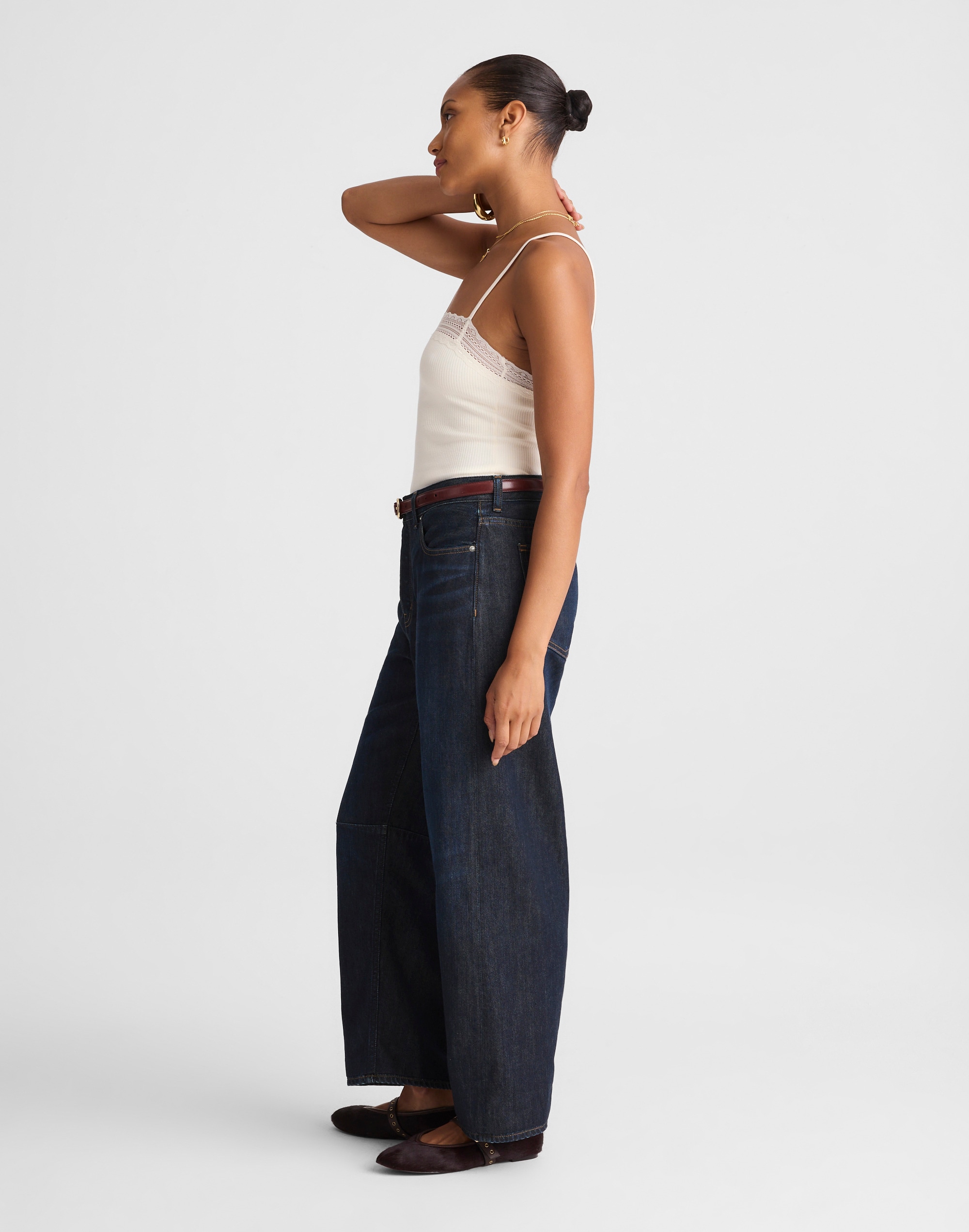 The Curvy Darted Barrel-Leg Jean SoftDrape