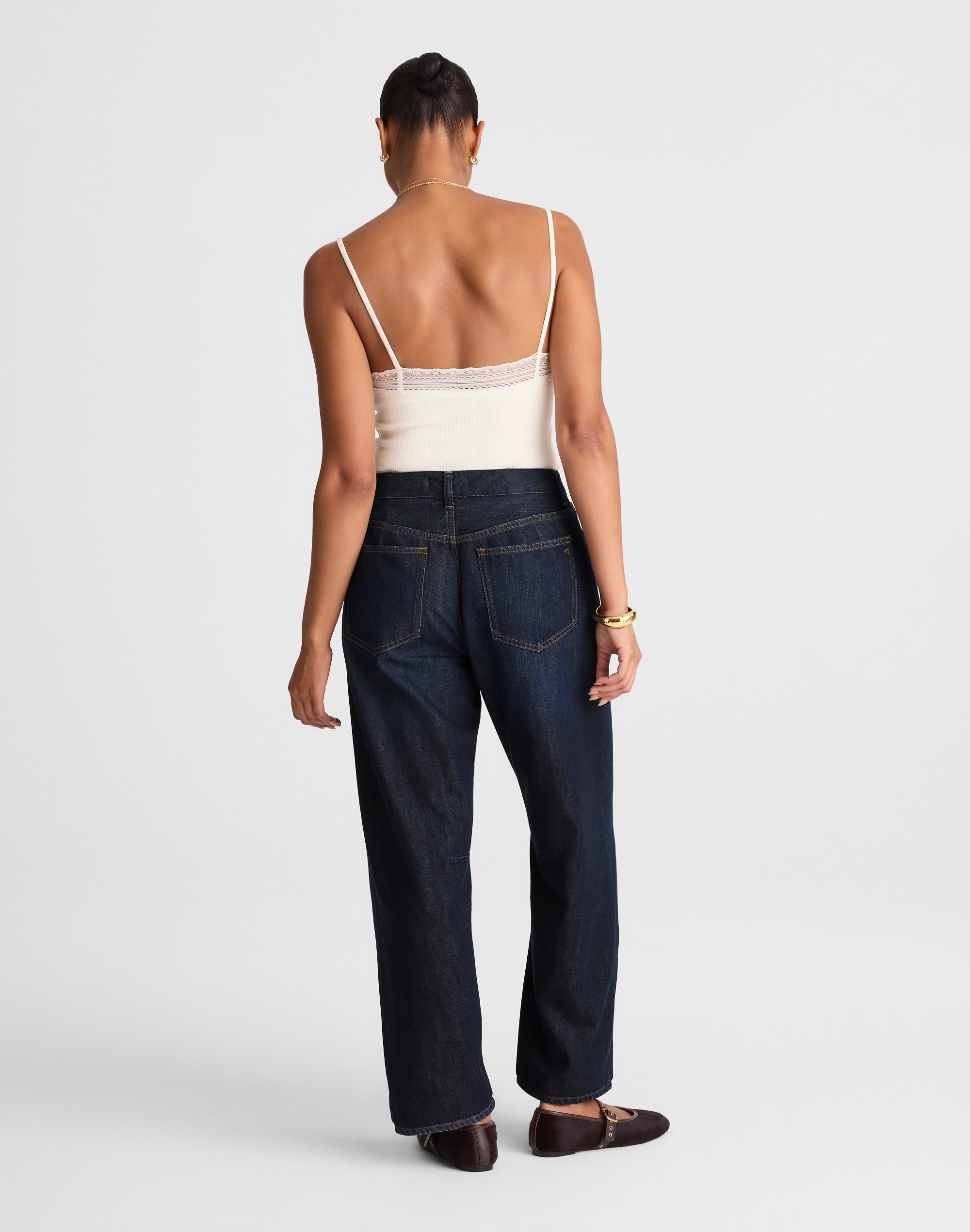 The Curvy Darted Barrel-Leg Jean SoftDrape