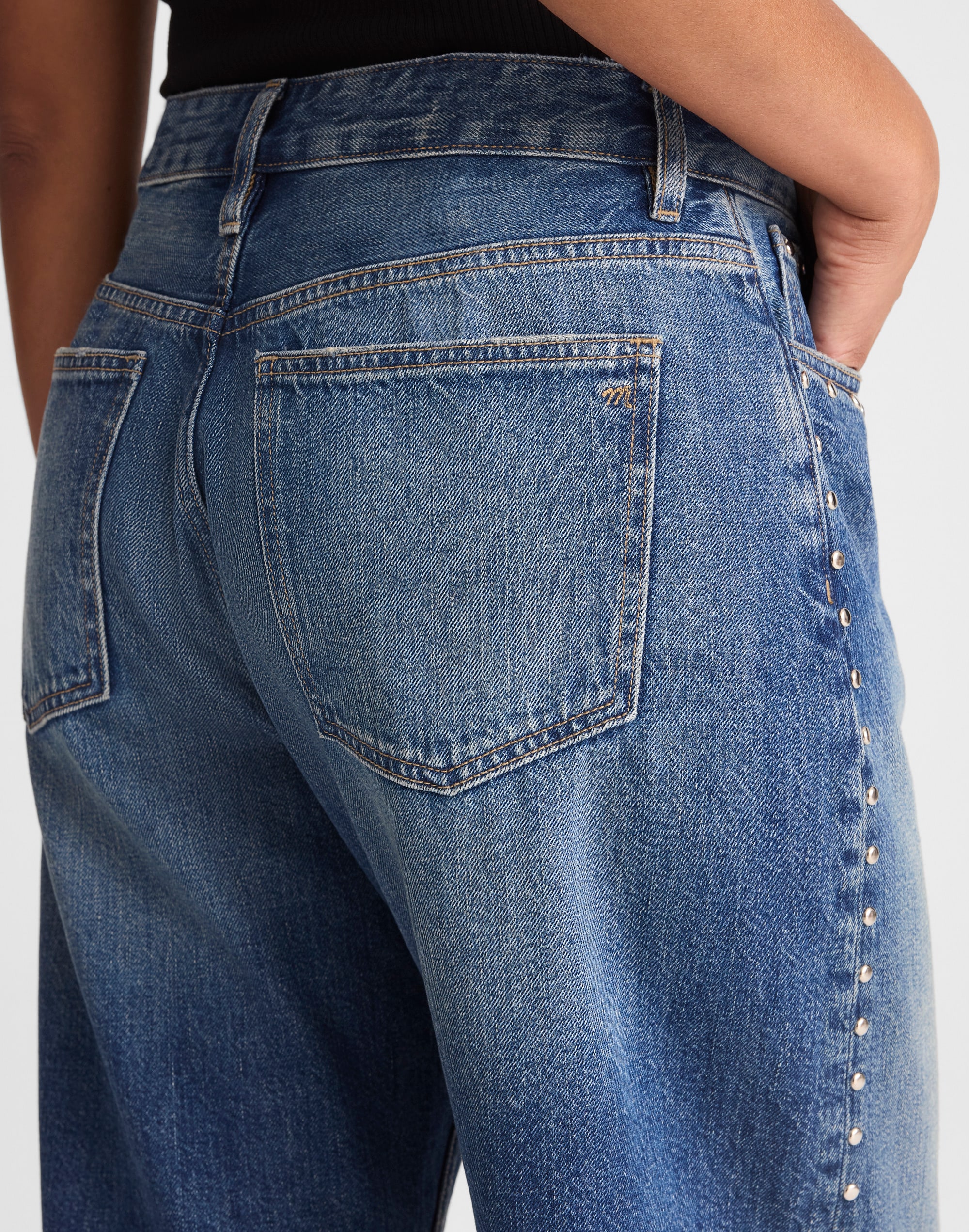 The Curvy Darted Barrel-Leg Jean