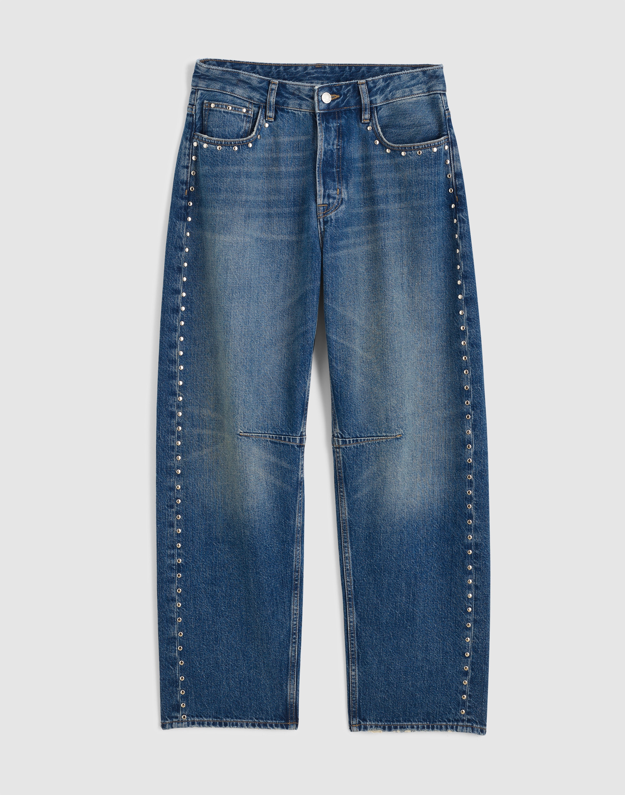 The Curvy Darted Barrel-Leg Jean