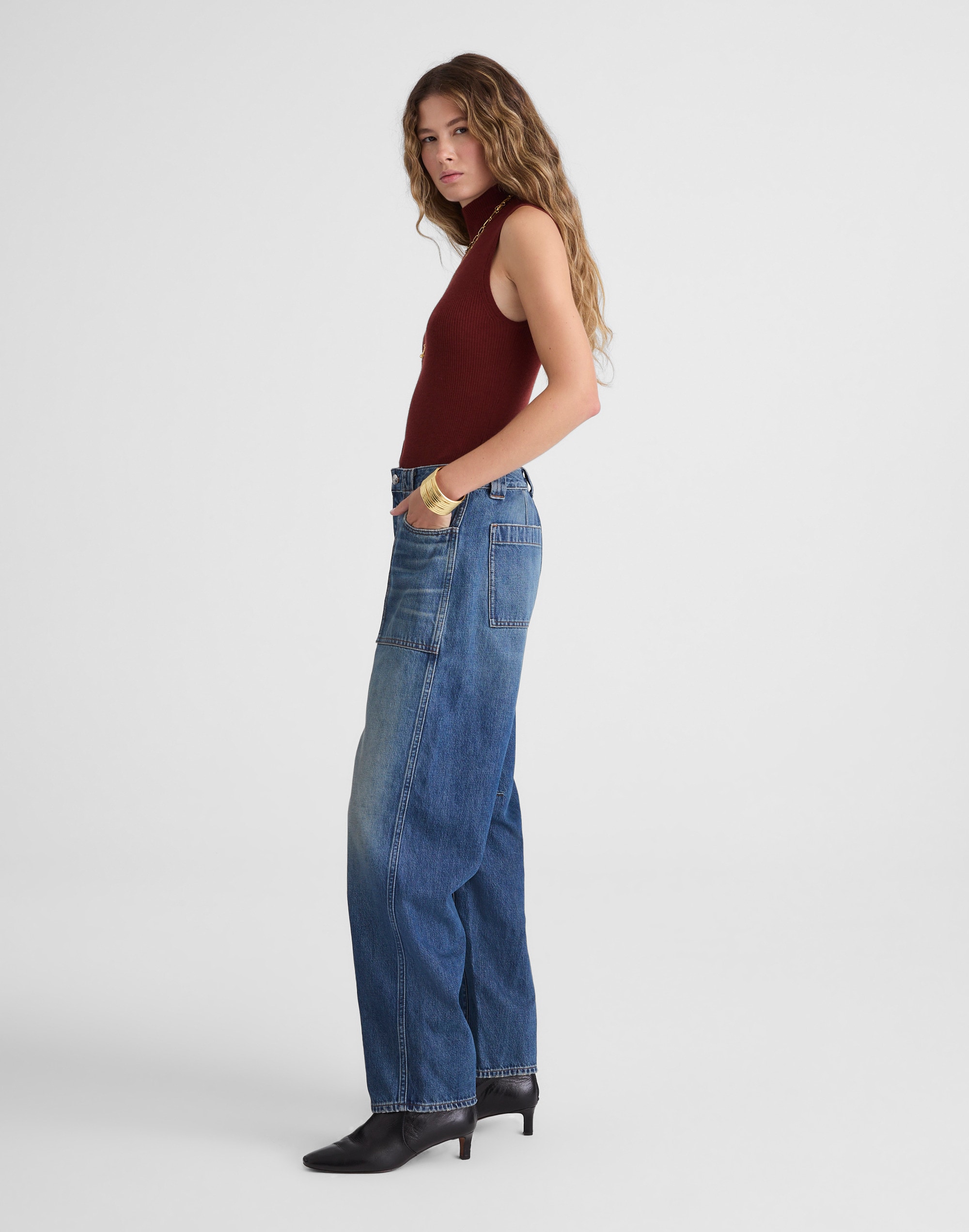 The Darted Barrel-Leg Jean