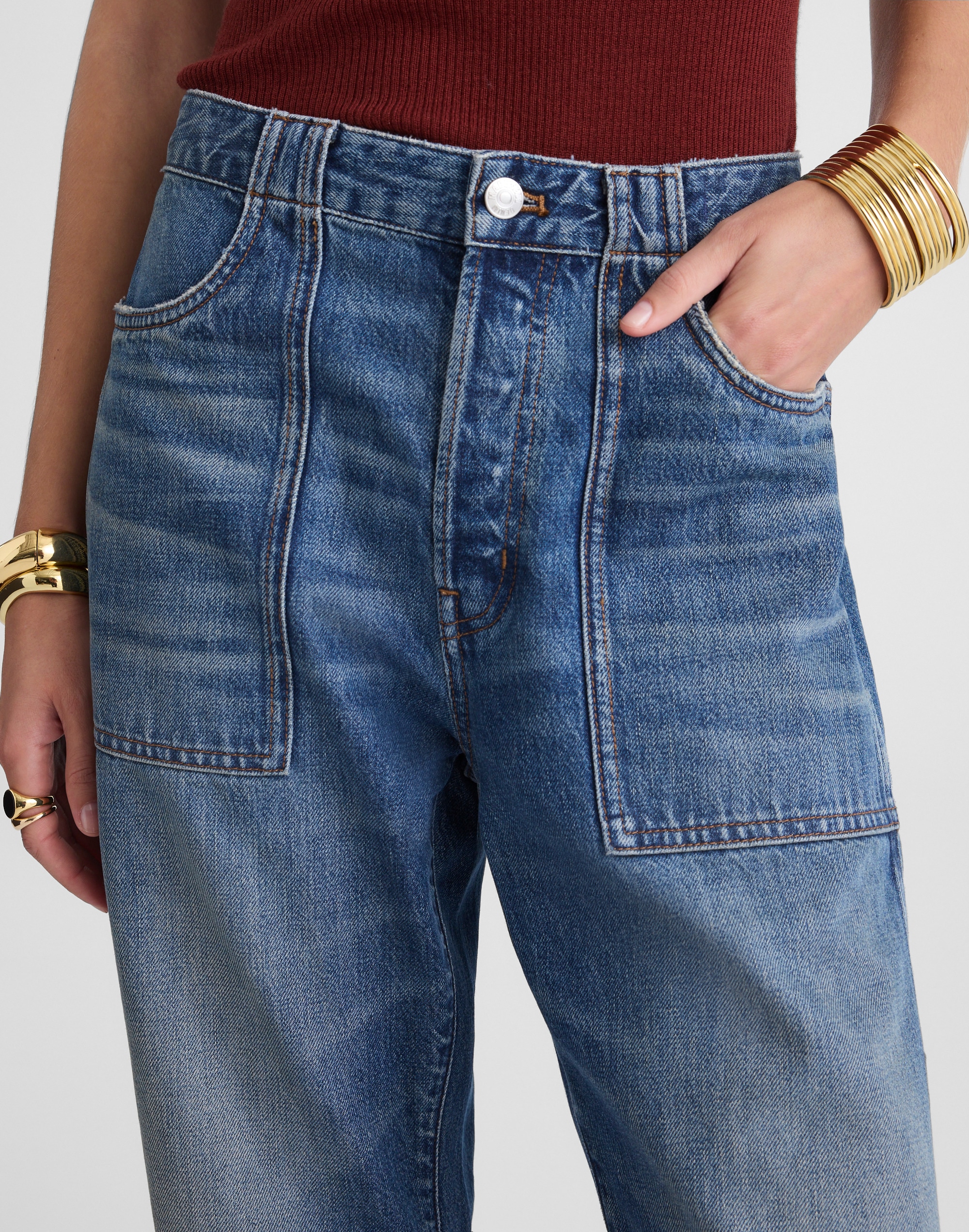 The Darted Barrel-Leg Jean