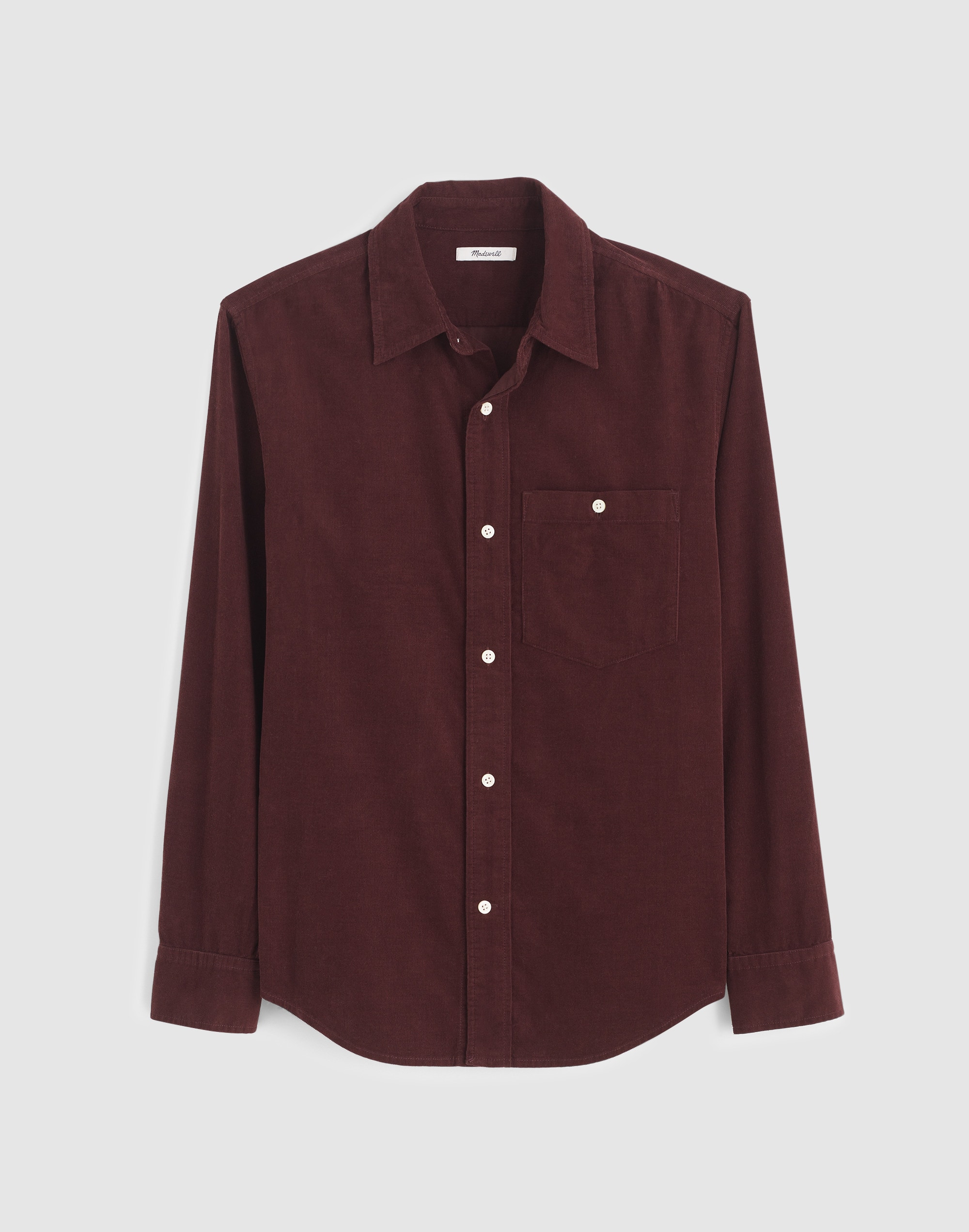 Button-Up Shirt Fine-Wale Corduroy