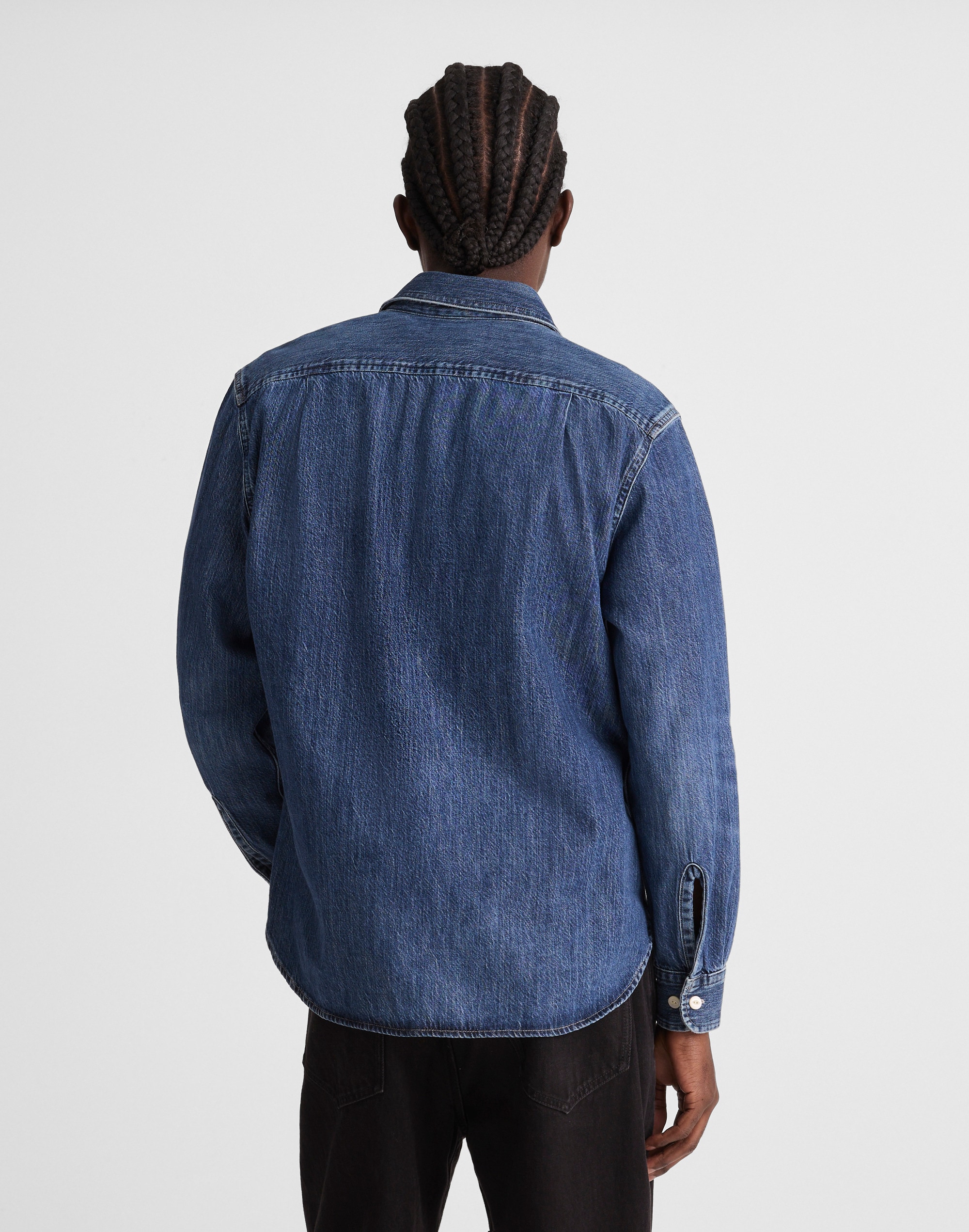 Denim Button-Up Shirt