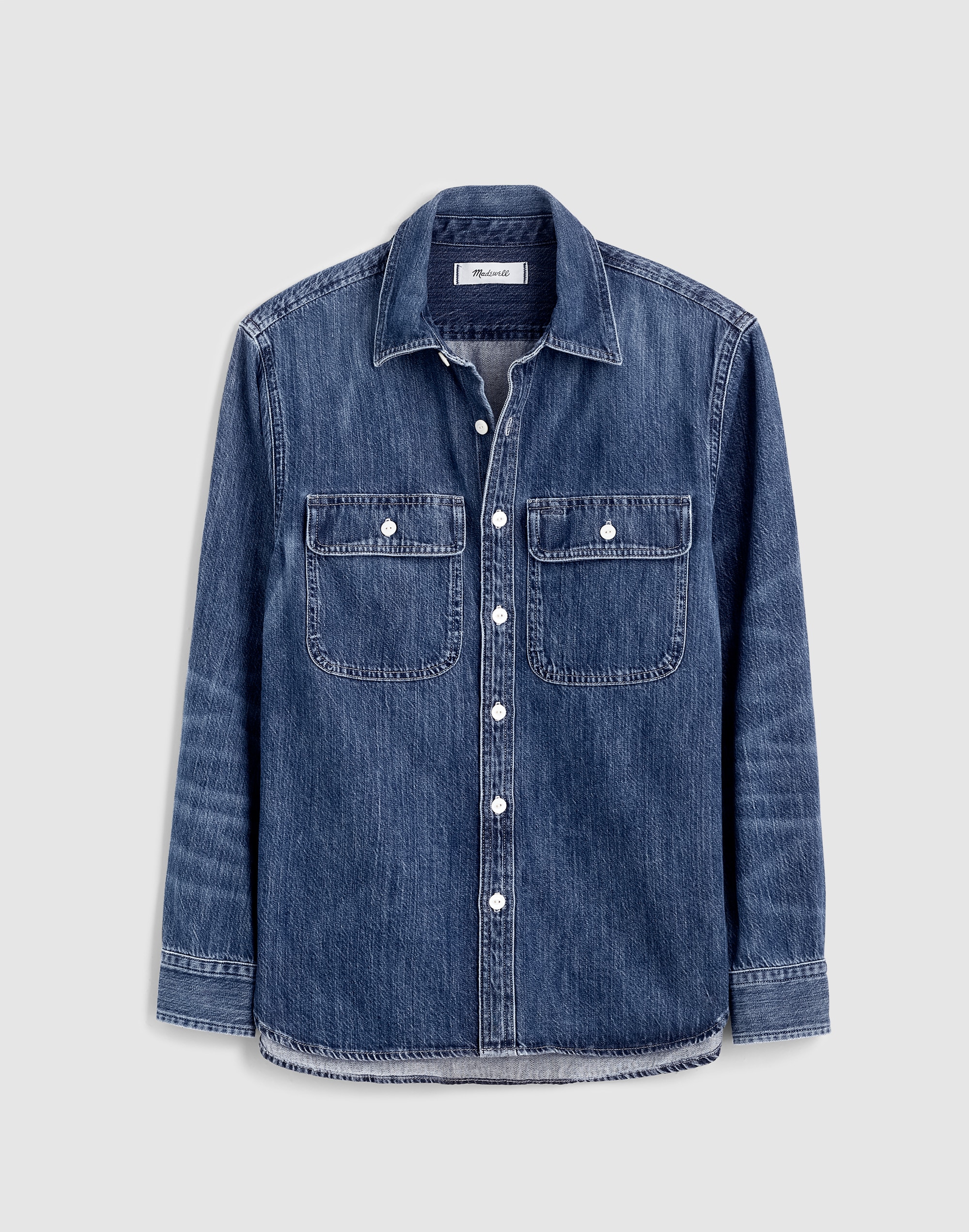 Denim Button-Up Shirt