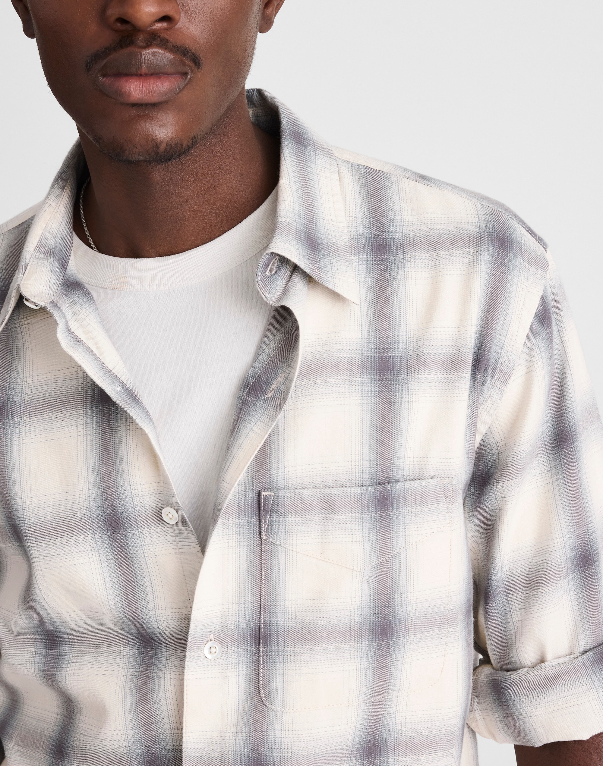 Single Pocket Button-Up Shirt