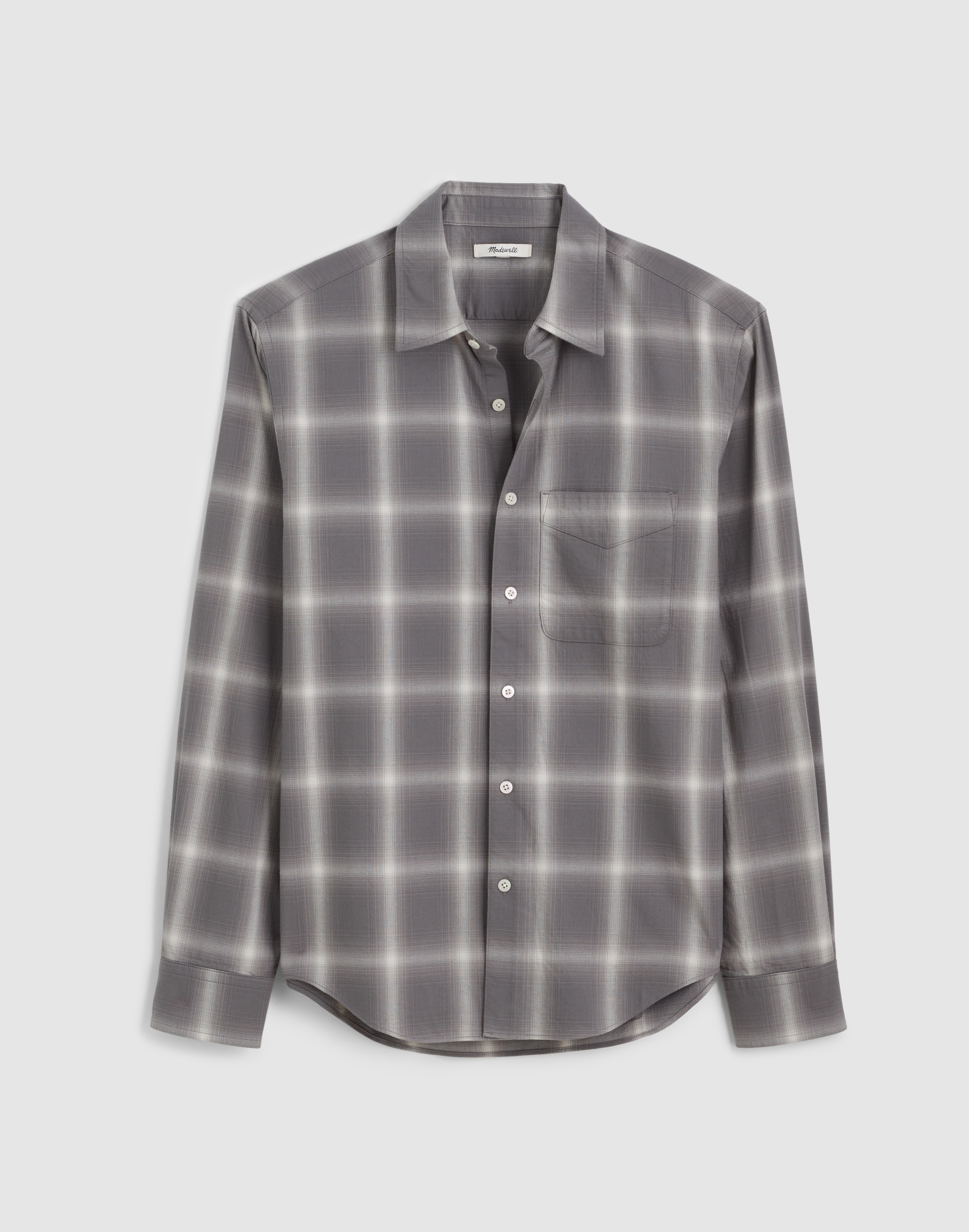 Button-Up Shirt in Cotton Blend