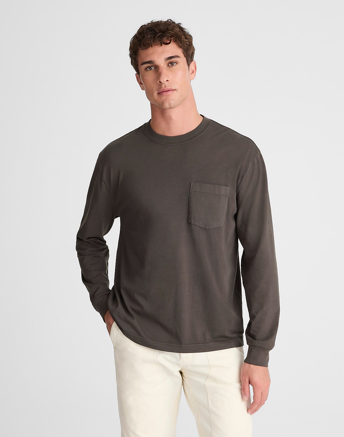 The Long-Sleeve Vintage Pocket Tee