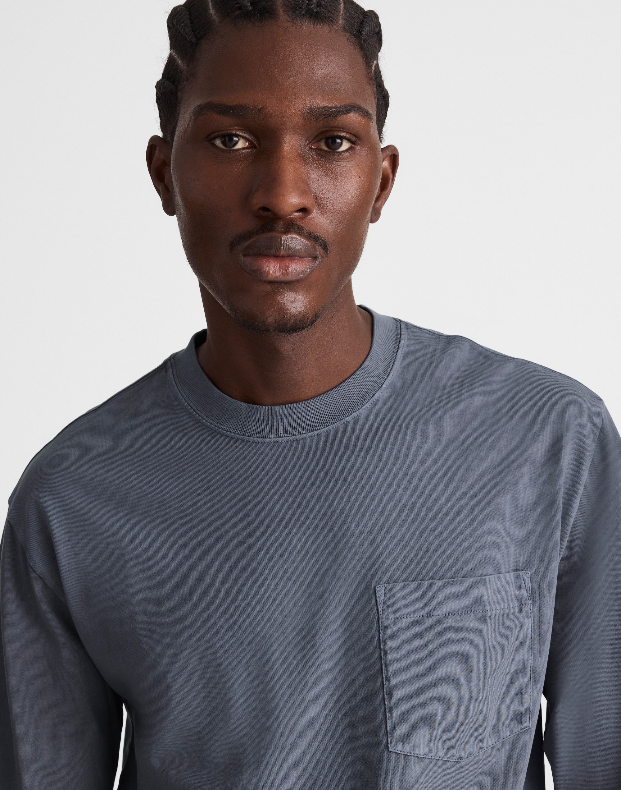 The Long-Sleeve Vintage Pocket Tee