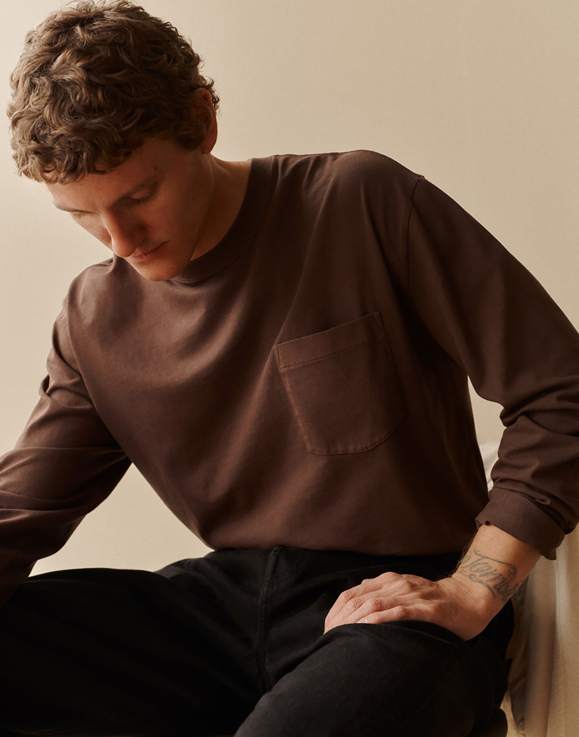 The Vintage Long-Sleeve Pocket Tee