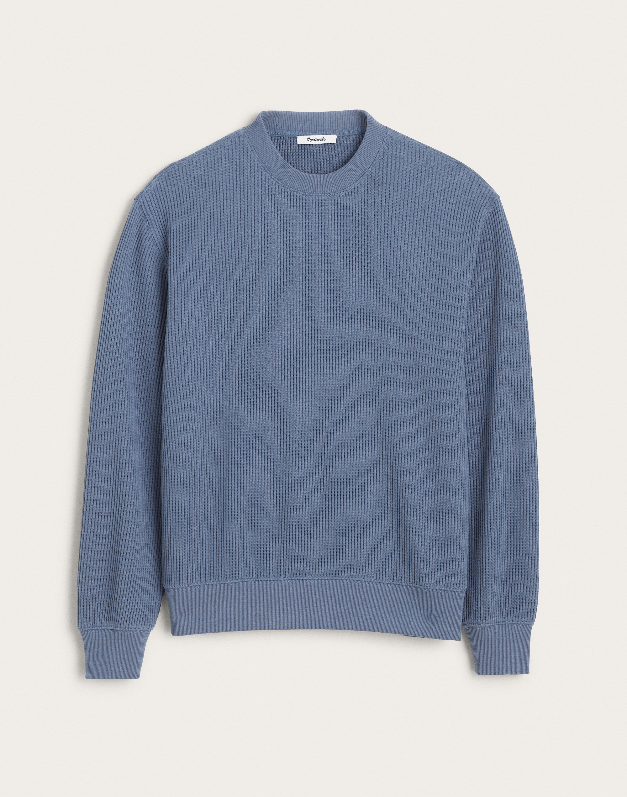 Waffle-Knit Sweatshirt