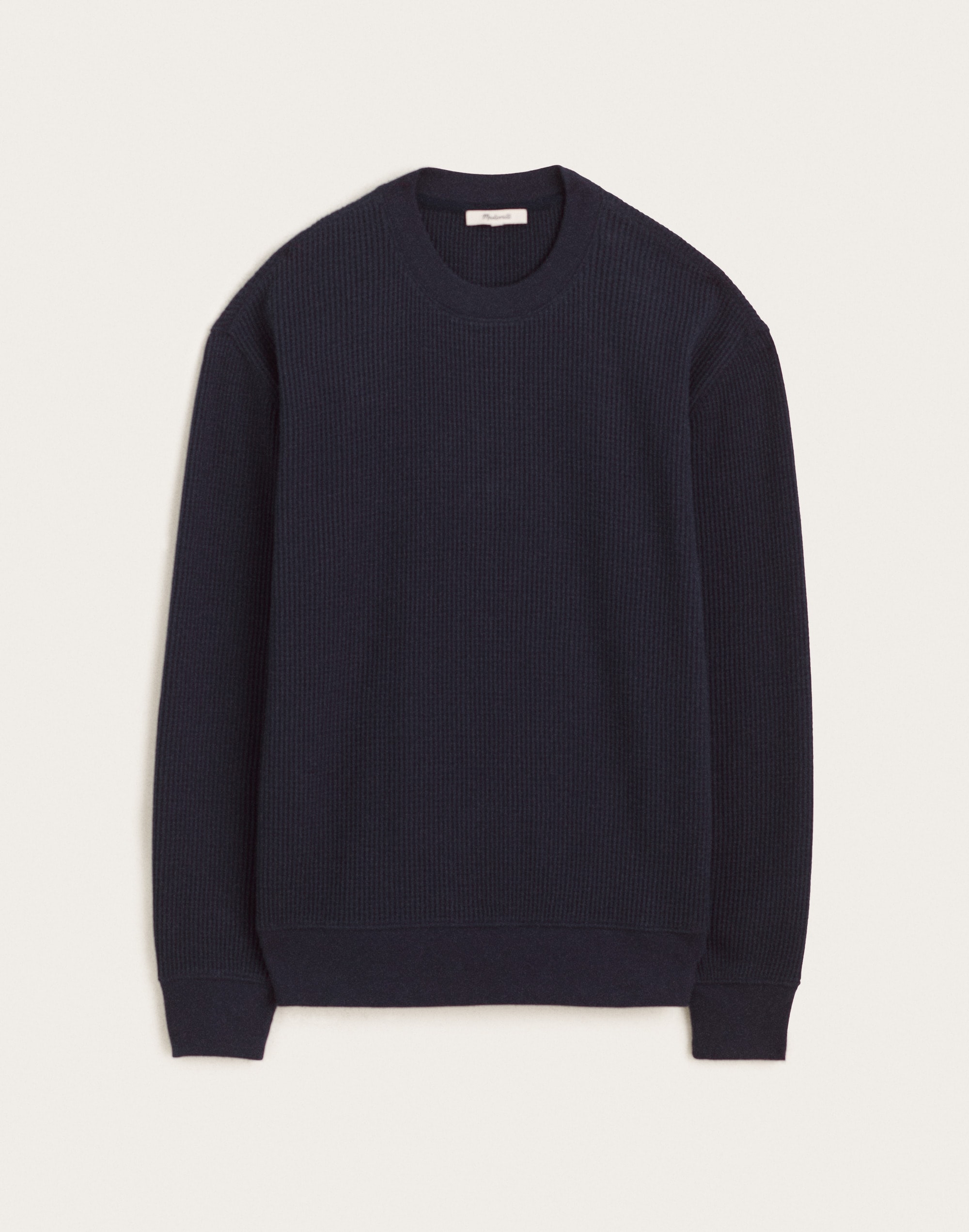 Waffle-Knit Sweatshirt
