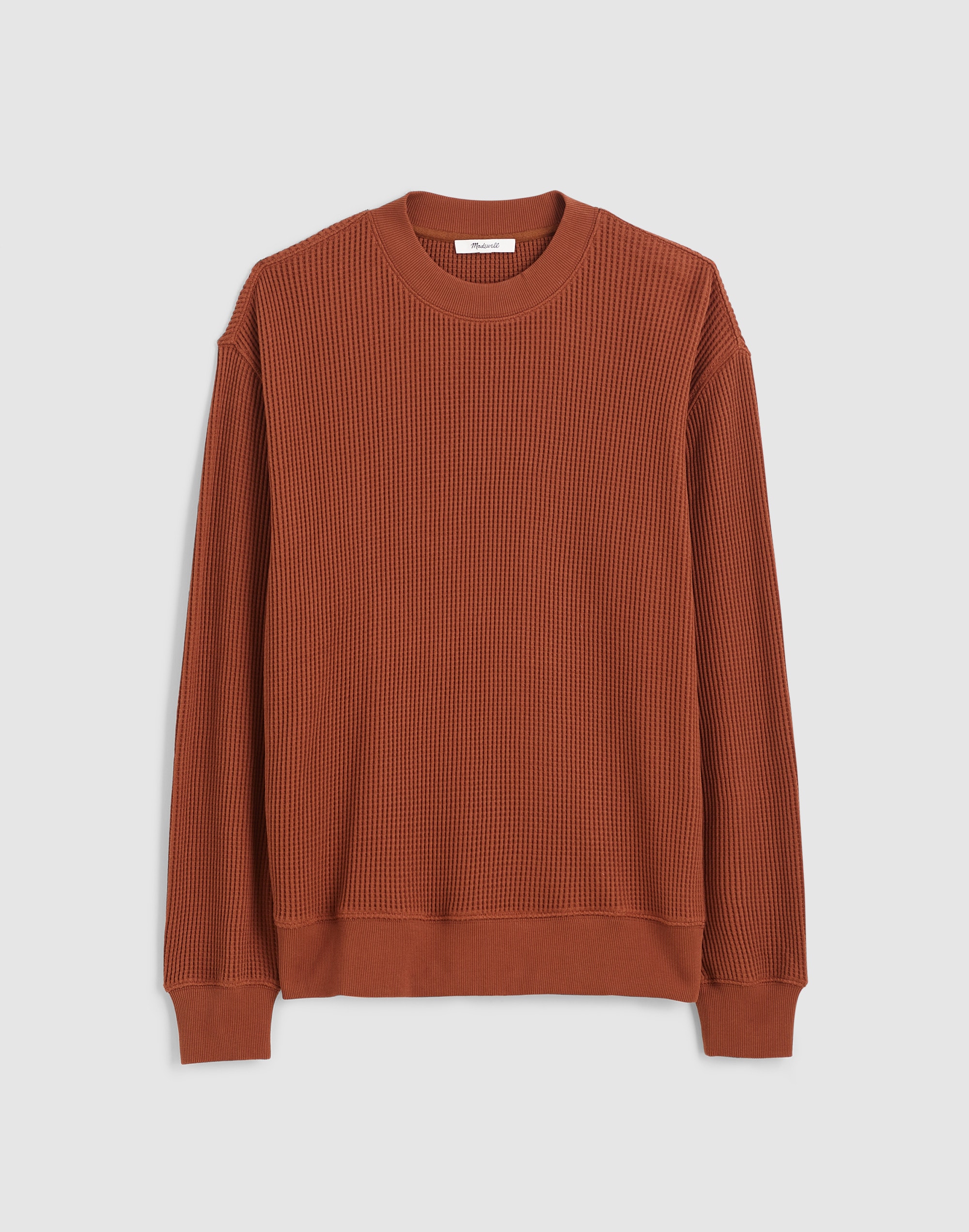 Waffle-Knit Sweatshirt