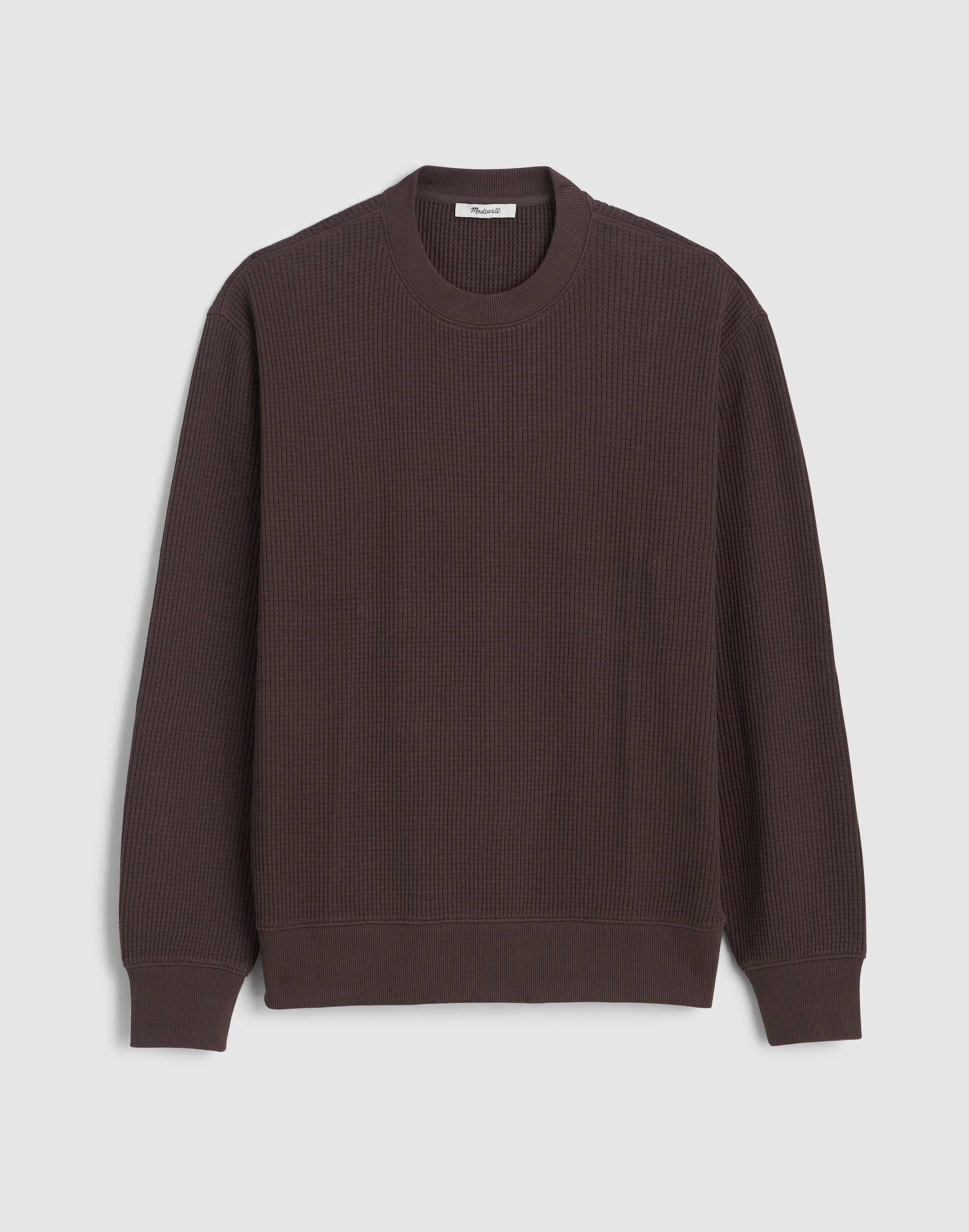 Waffle-Knit Sweatshirt