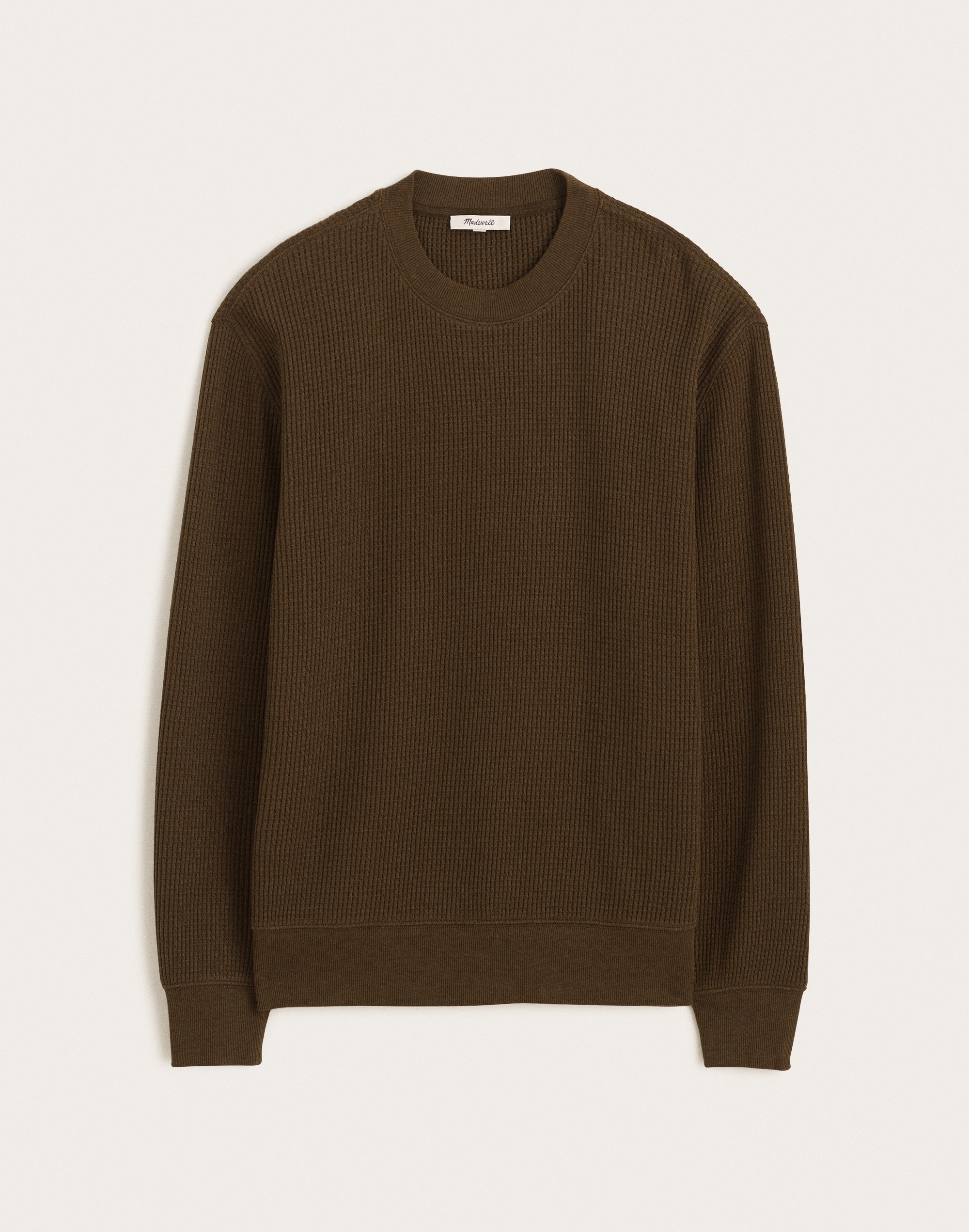 Waffle-Knit Sweatshirt