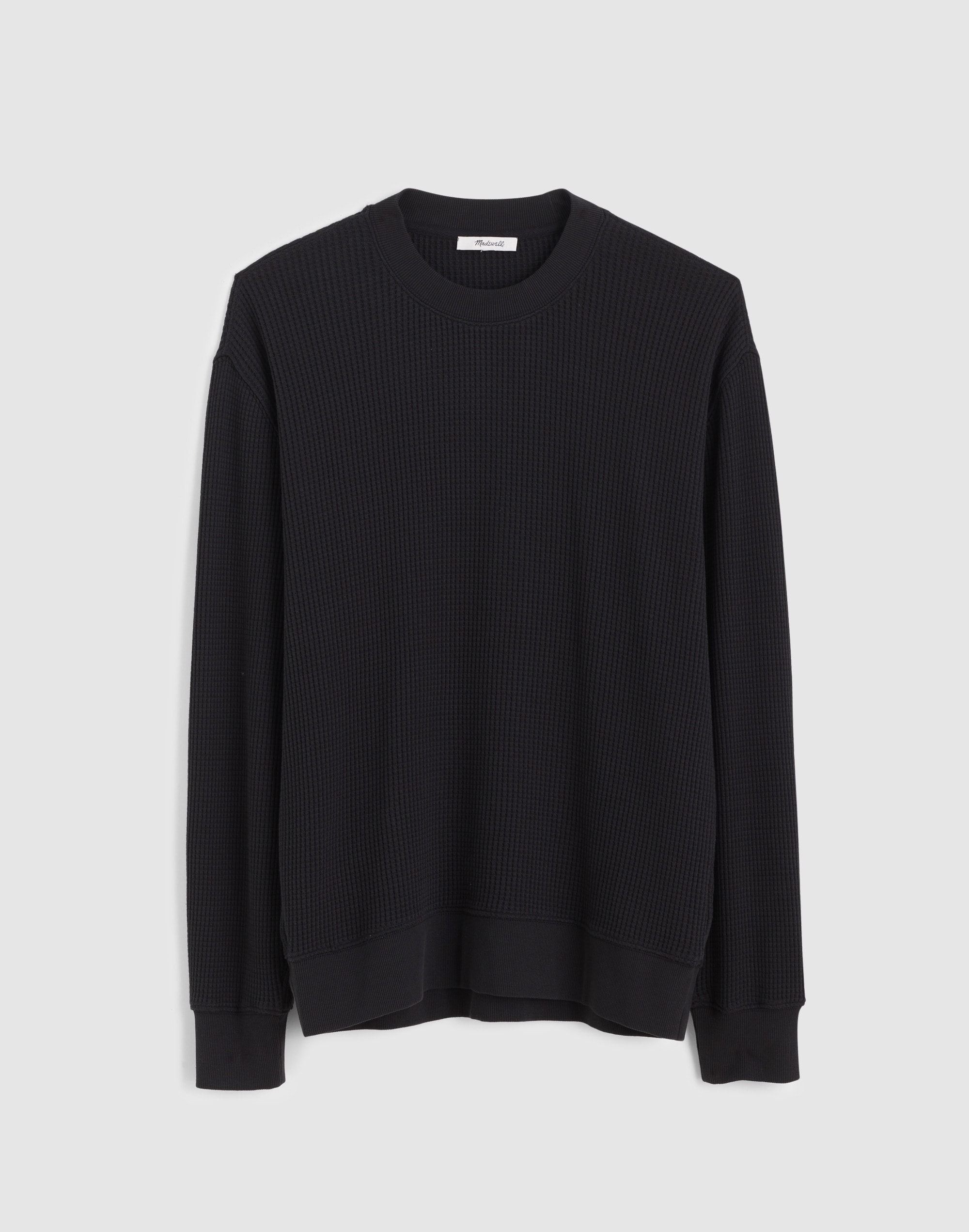 Waffle-Knit Sweatshirt