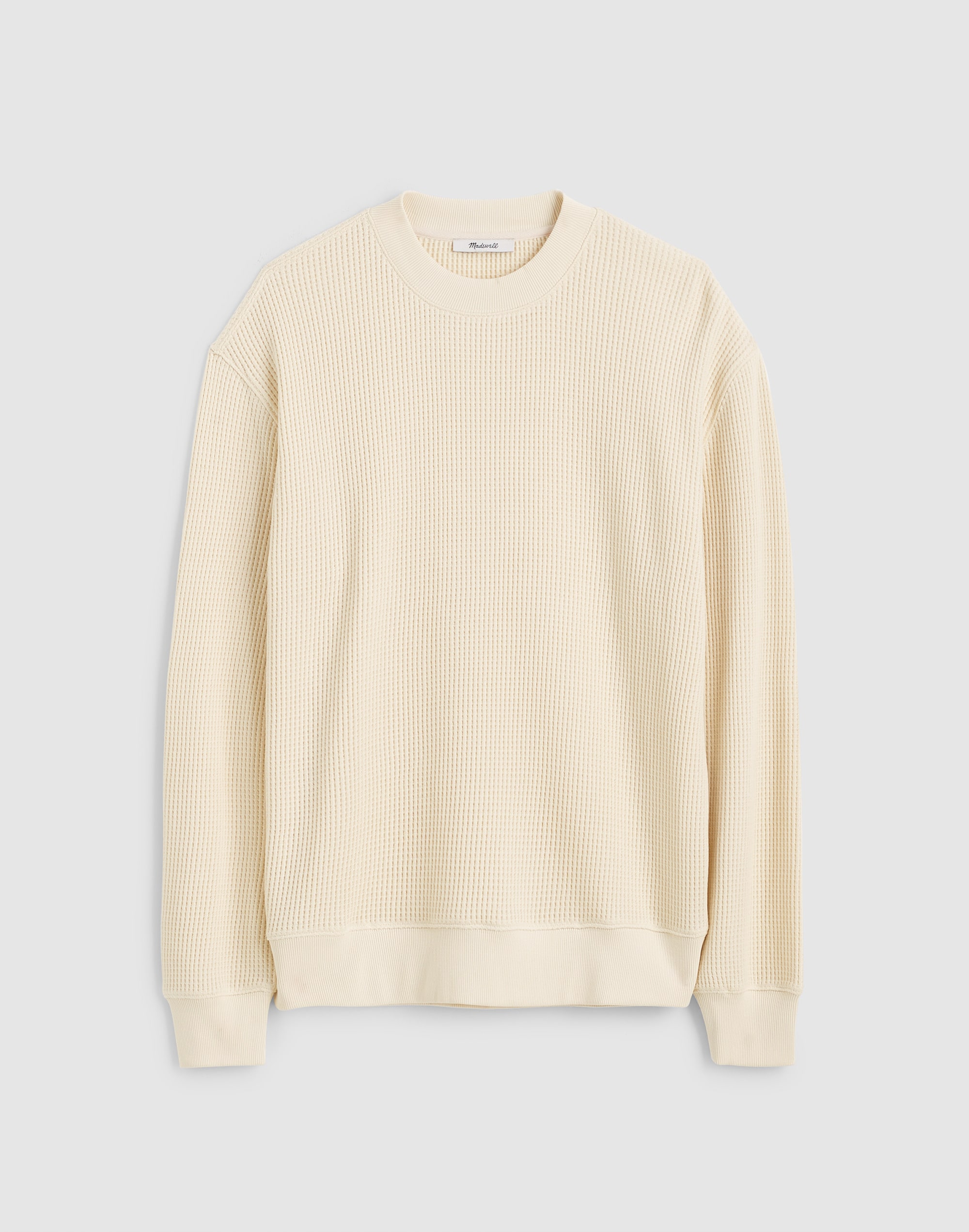 Waffle-Knit Sweatshirt