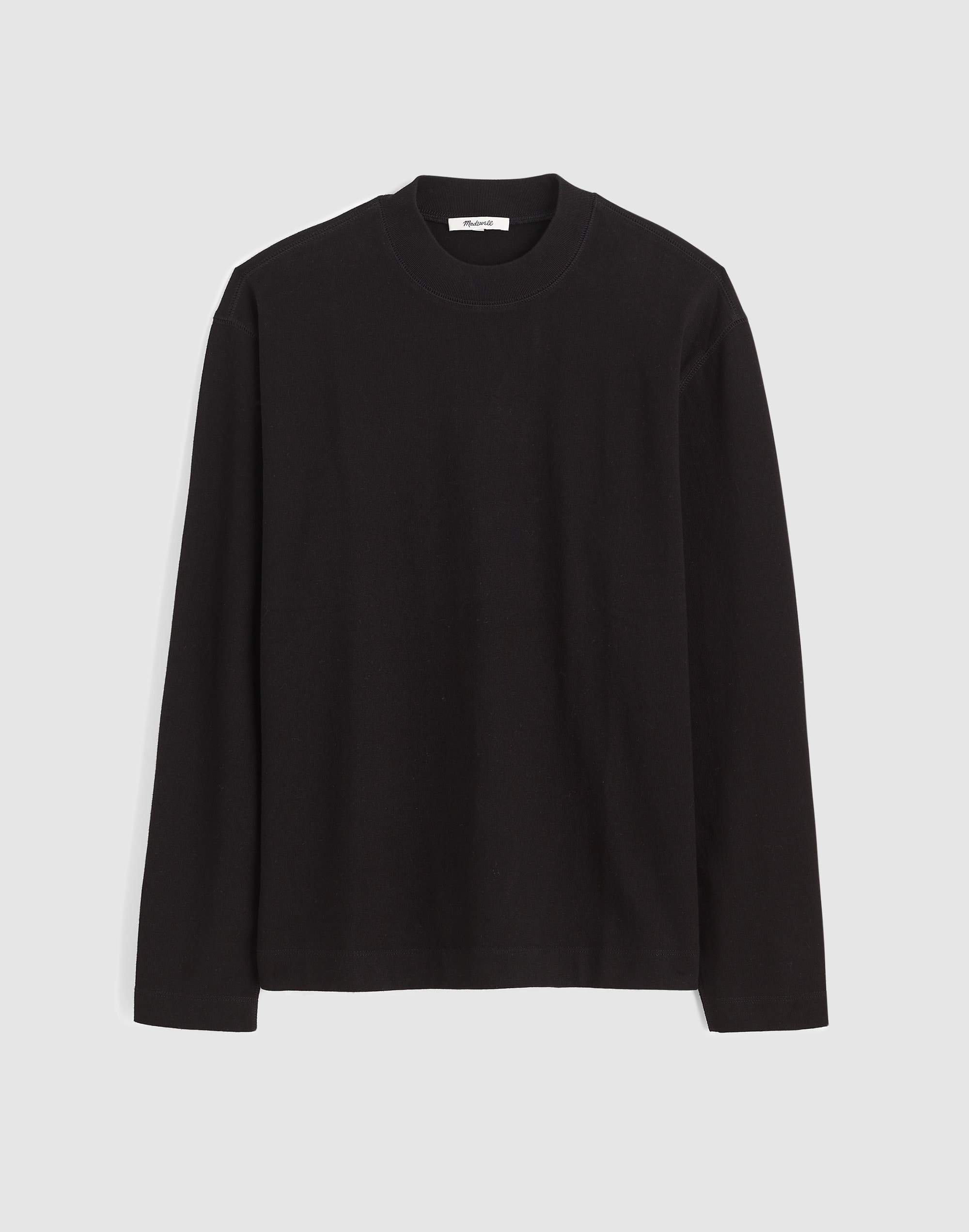 Heavyweight Long-Sleeve Mockneck Tee