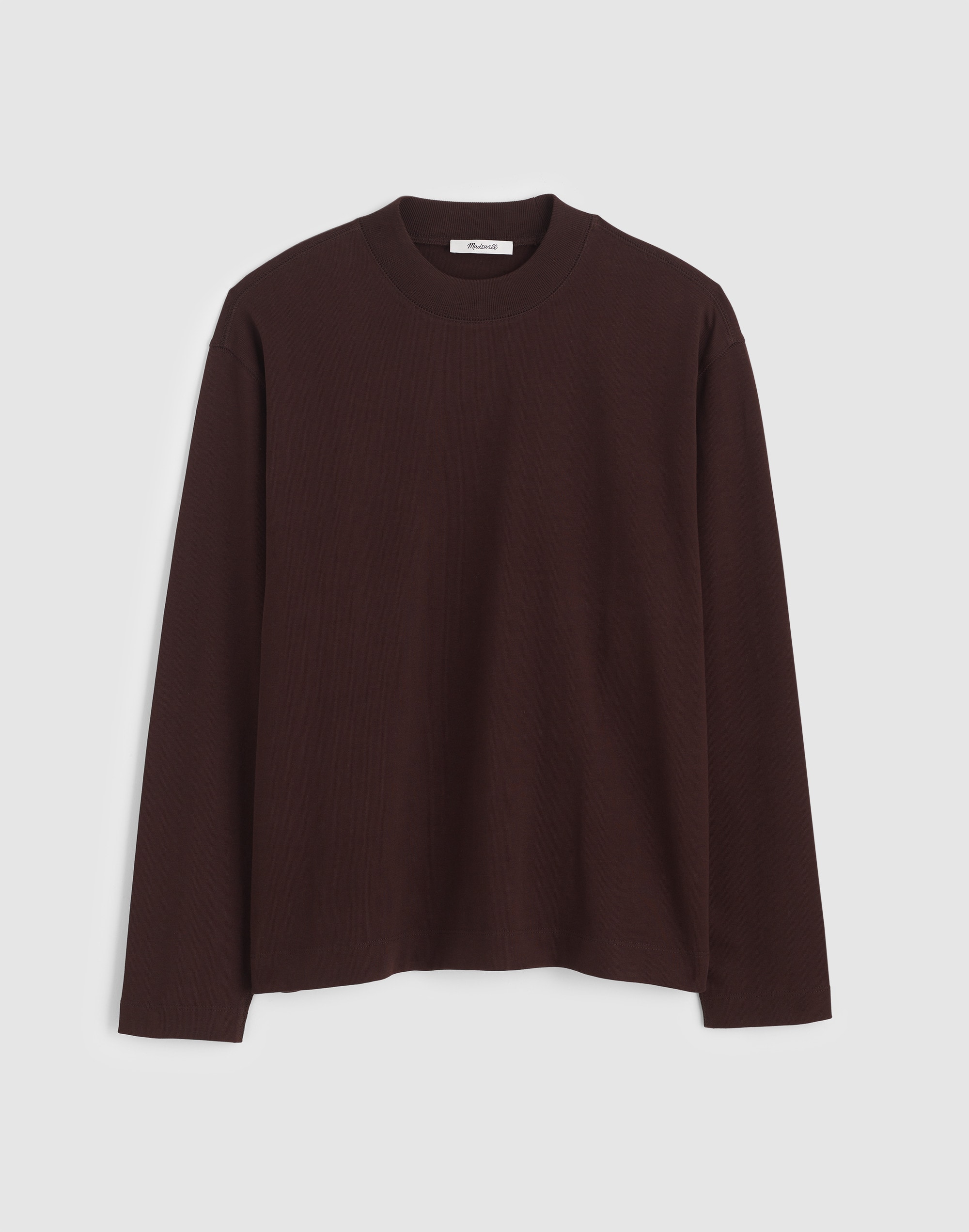 Heavyweight Long-Sleeve Mockneck Tee