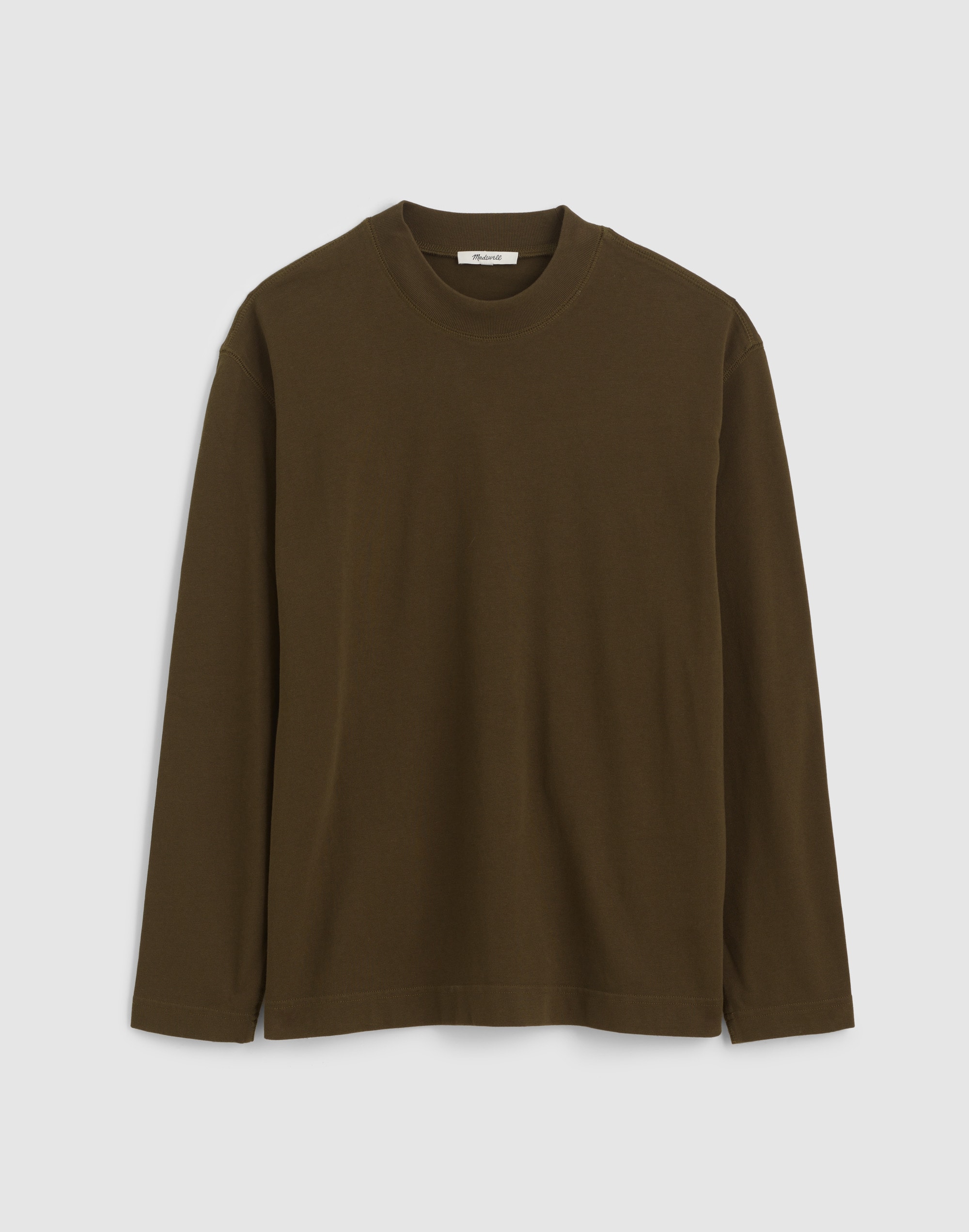 Heavyweight Long-Sleeve Mockneck Tee