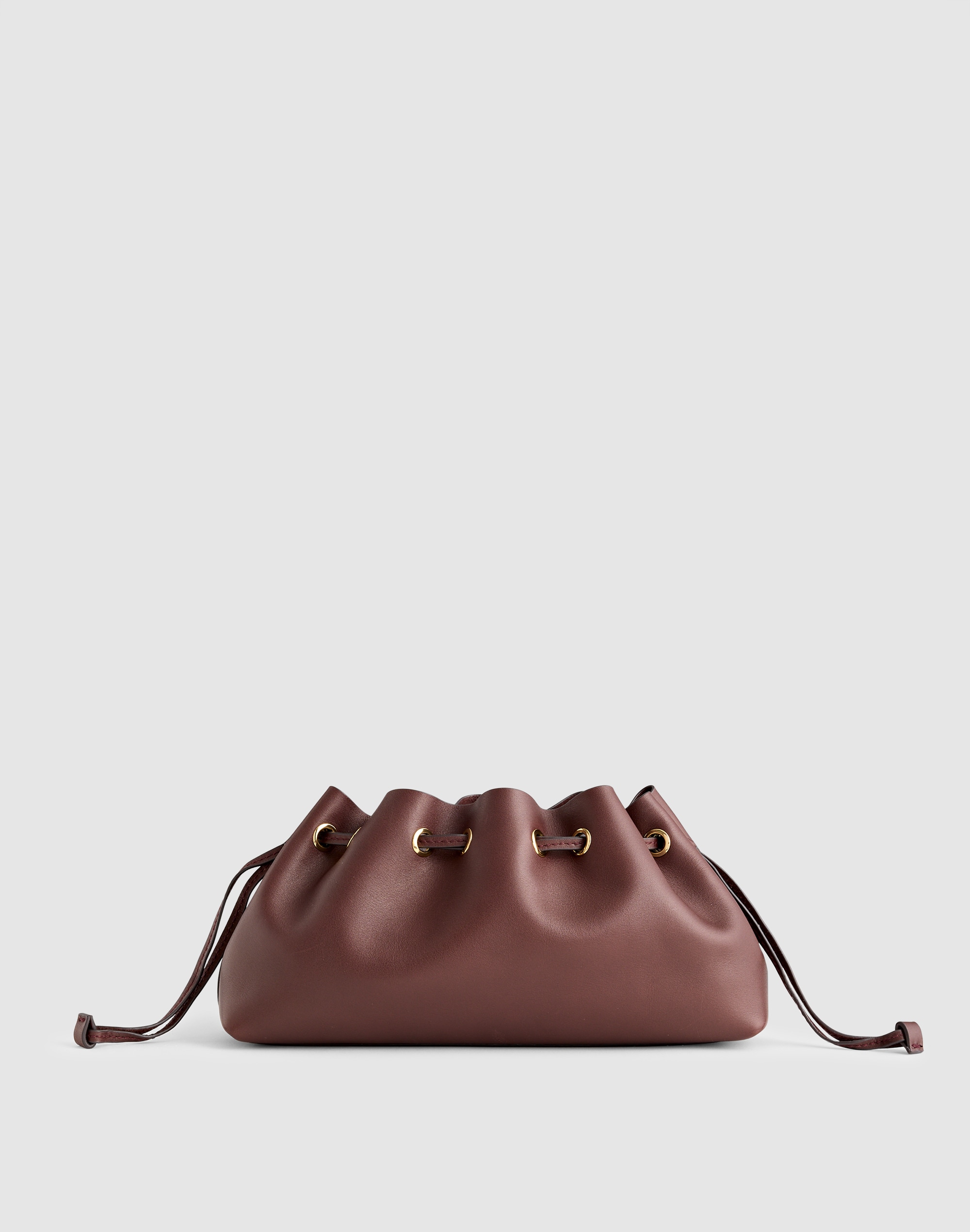 Madewell The Drawstring Clutch In Brown