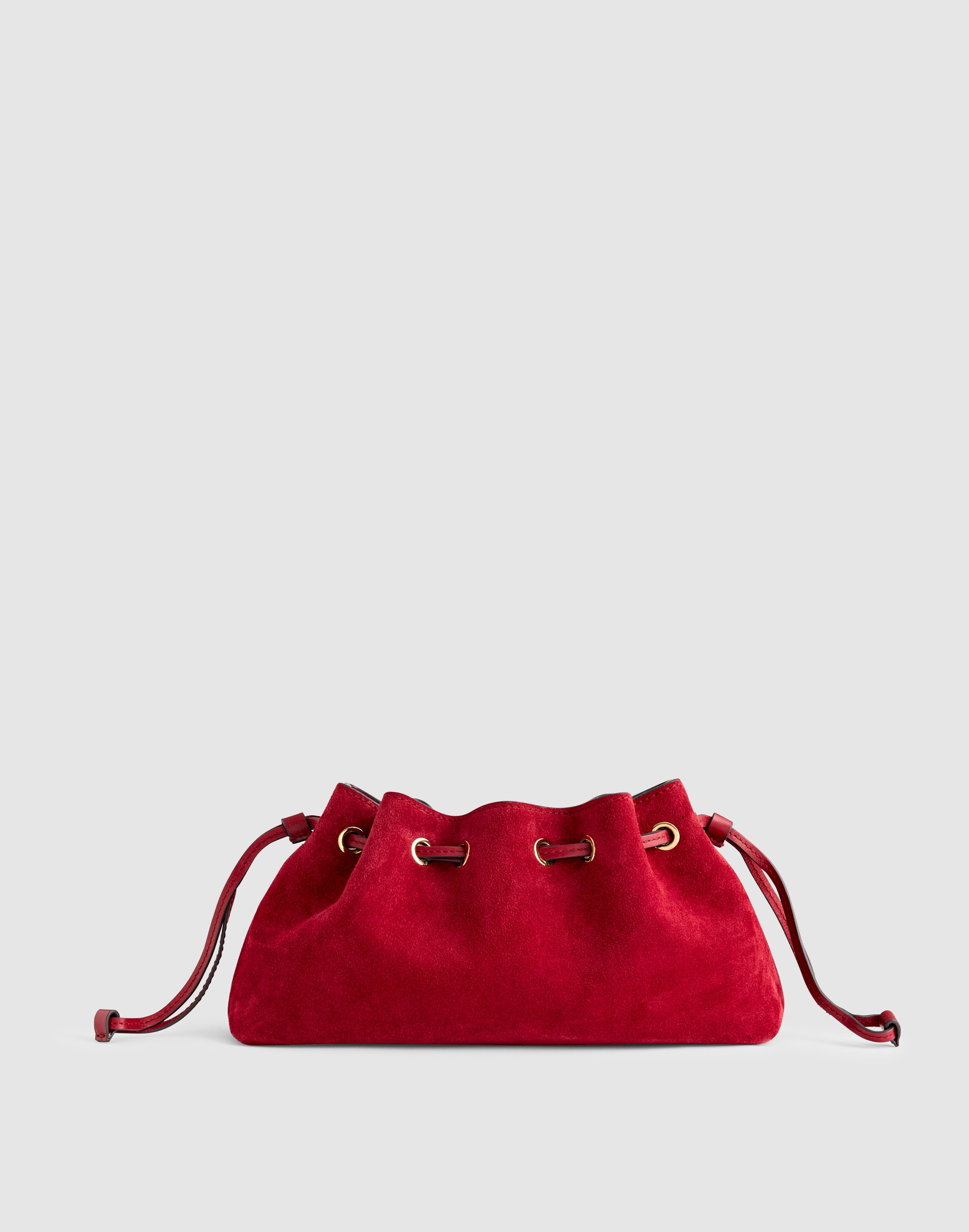 Madewell The Drawstring Clutch In Red