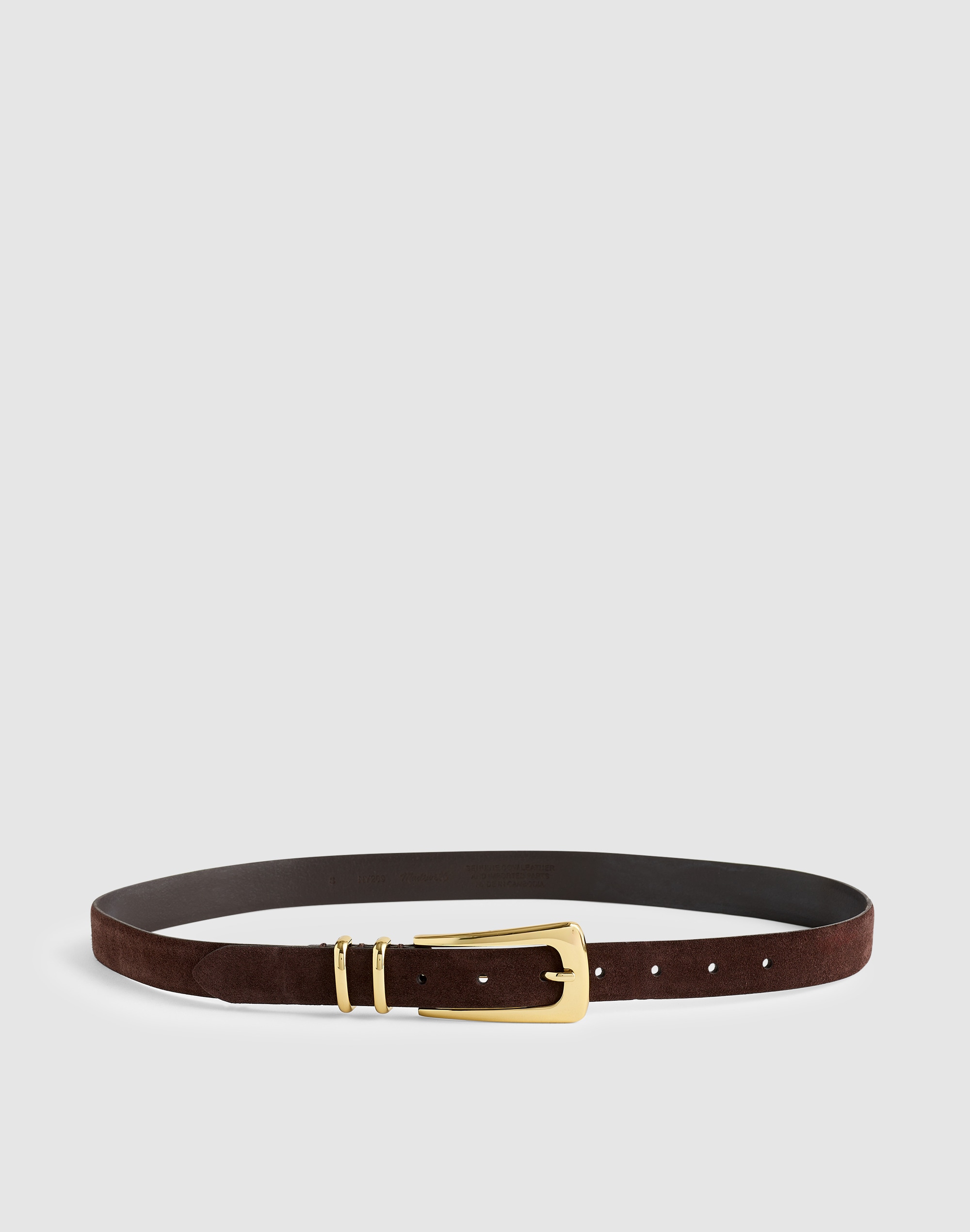 Madewell Elongated-buckle Belt In Brown
