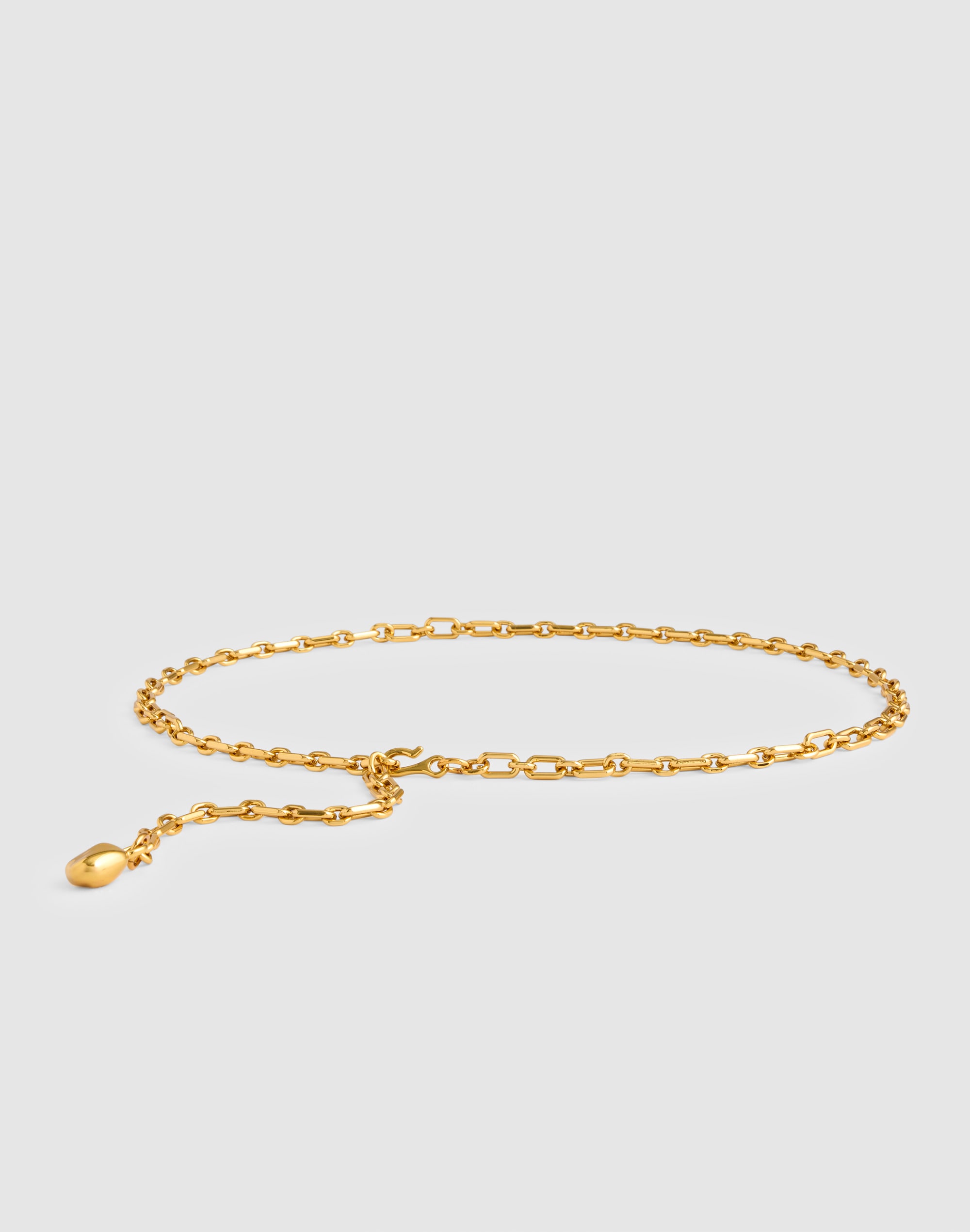 Madewell Chain-link Belt In Gold