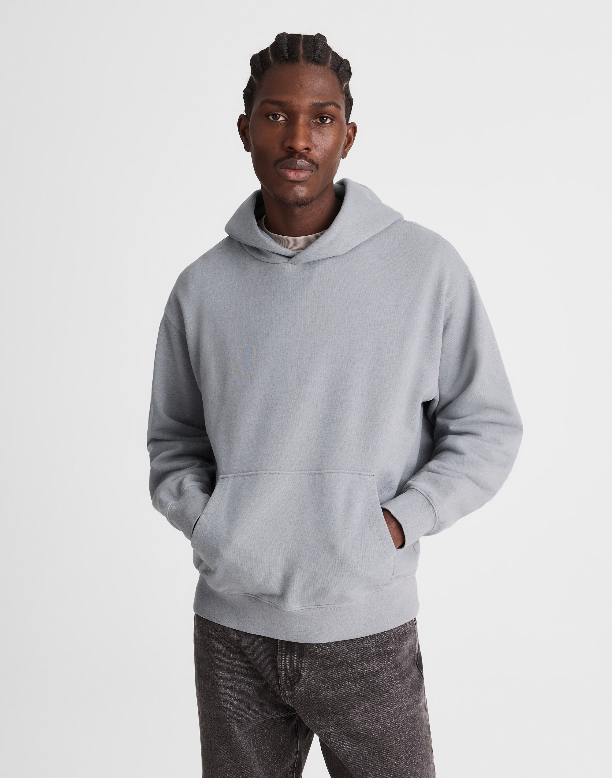 Madewell The Mccarren Hoodie In Gray