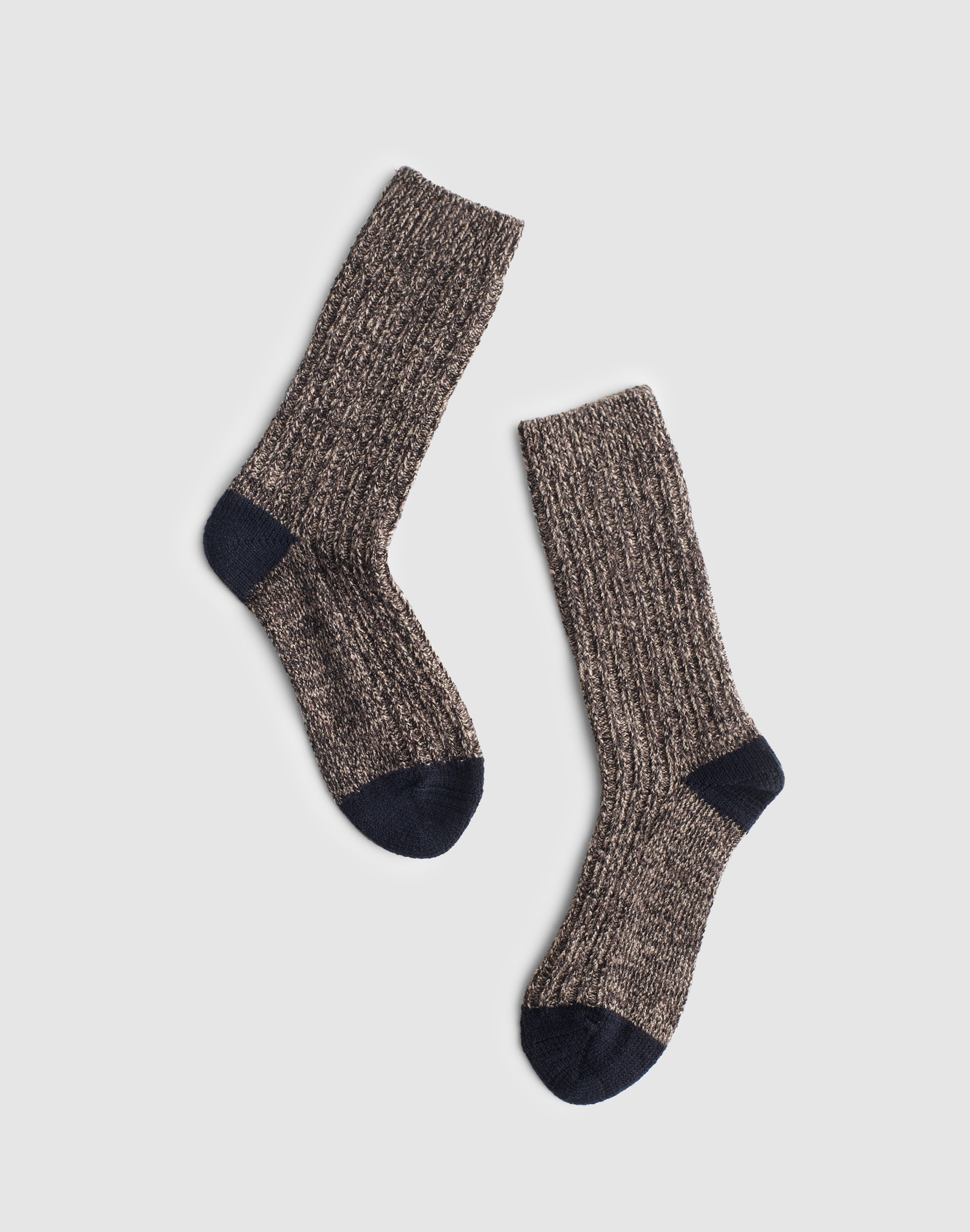 Ribbed Crew Socks