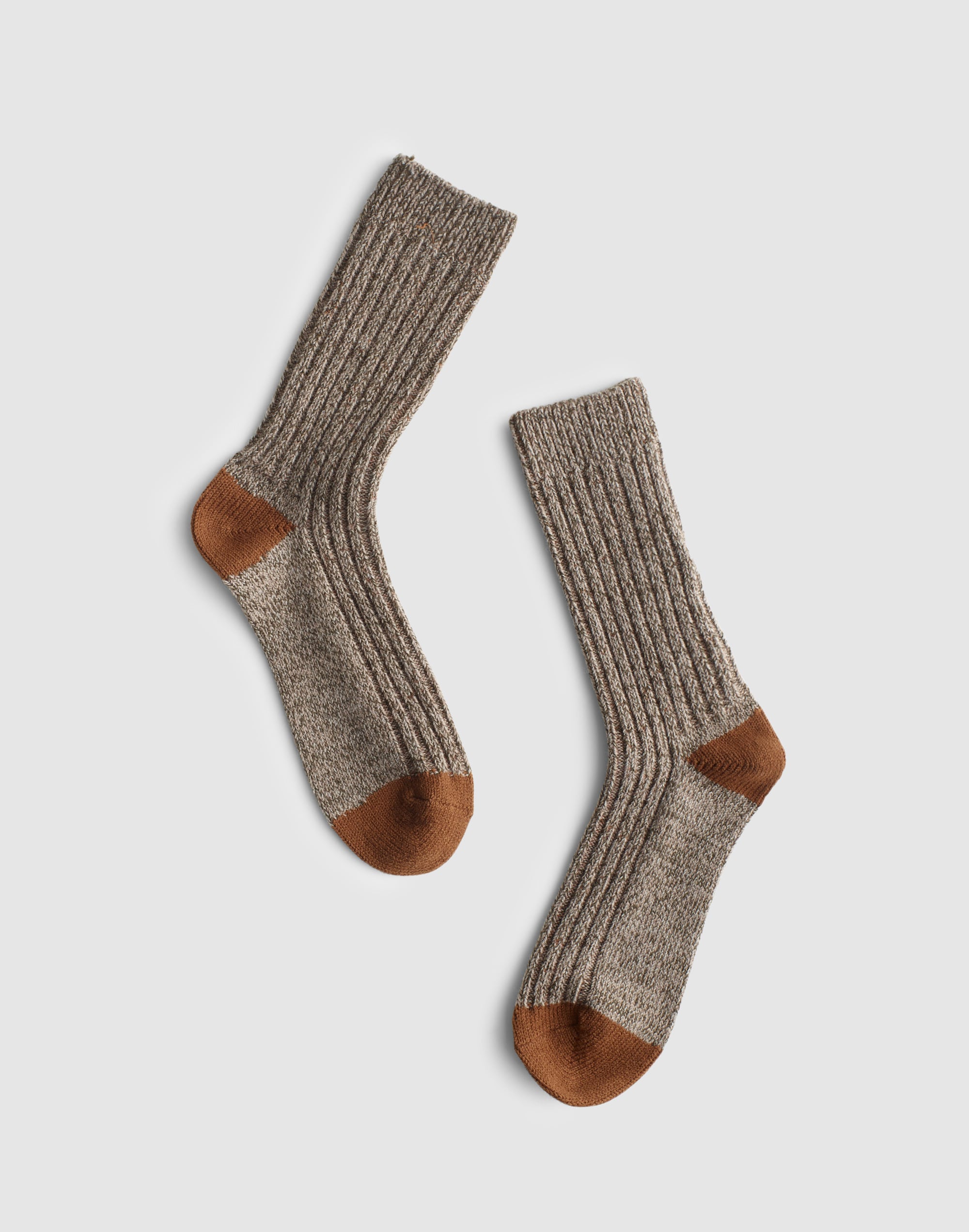 Ribbed Crew Socks