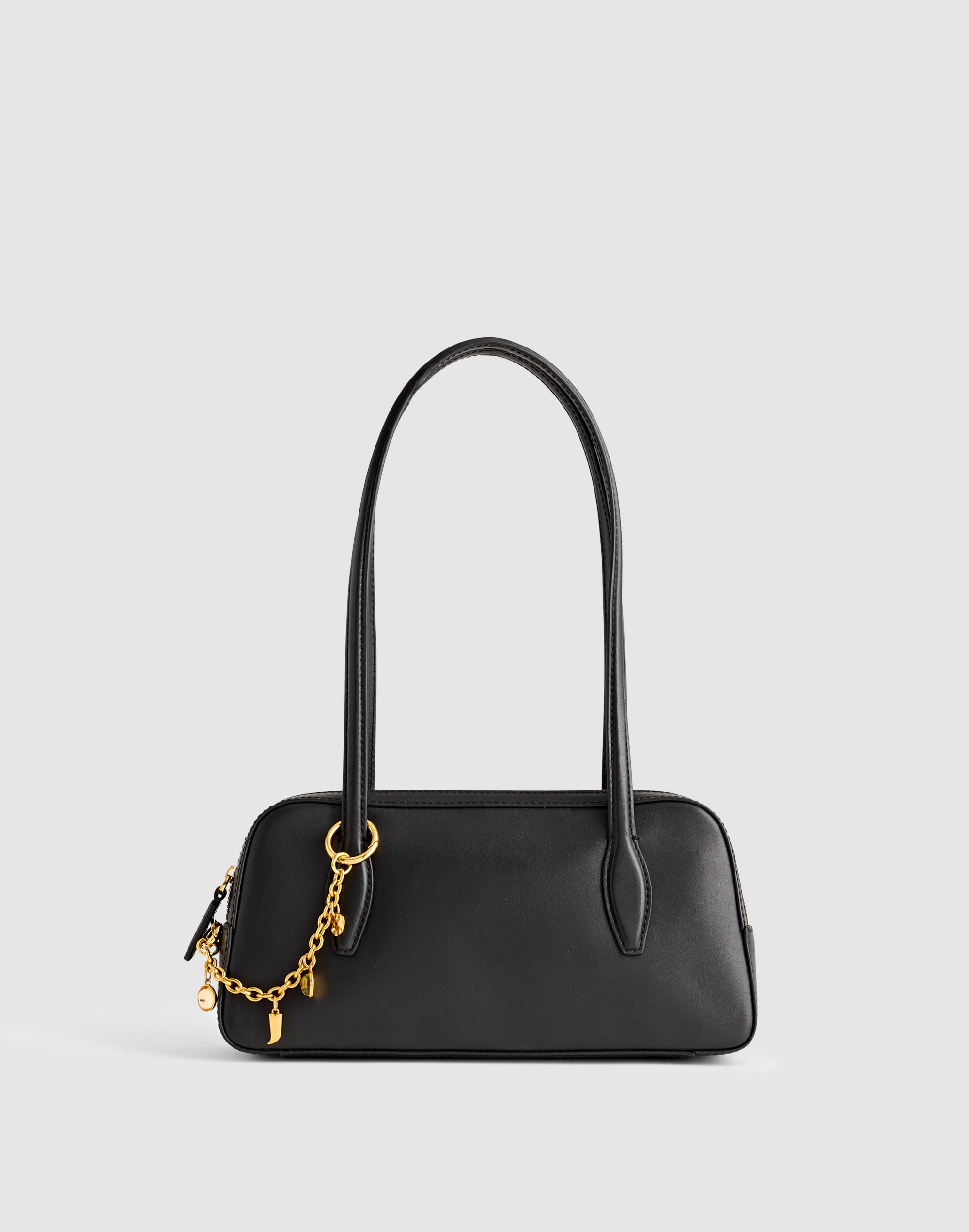 Madewell The Top-zip Mini Shoulder Bag In Black