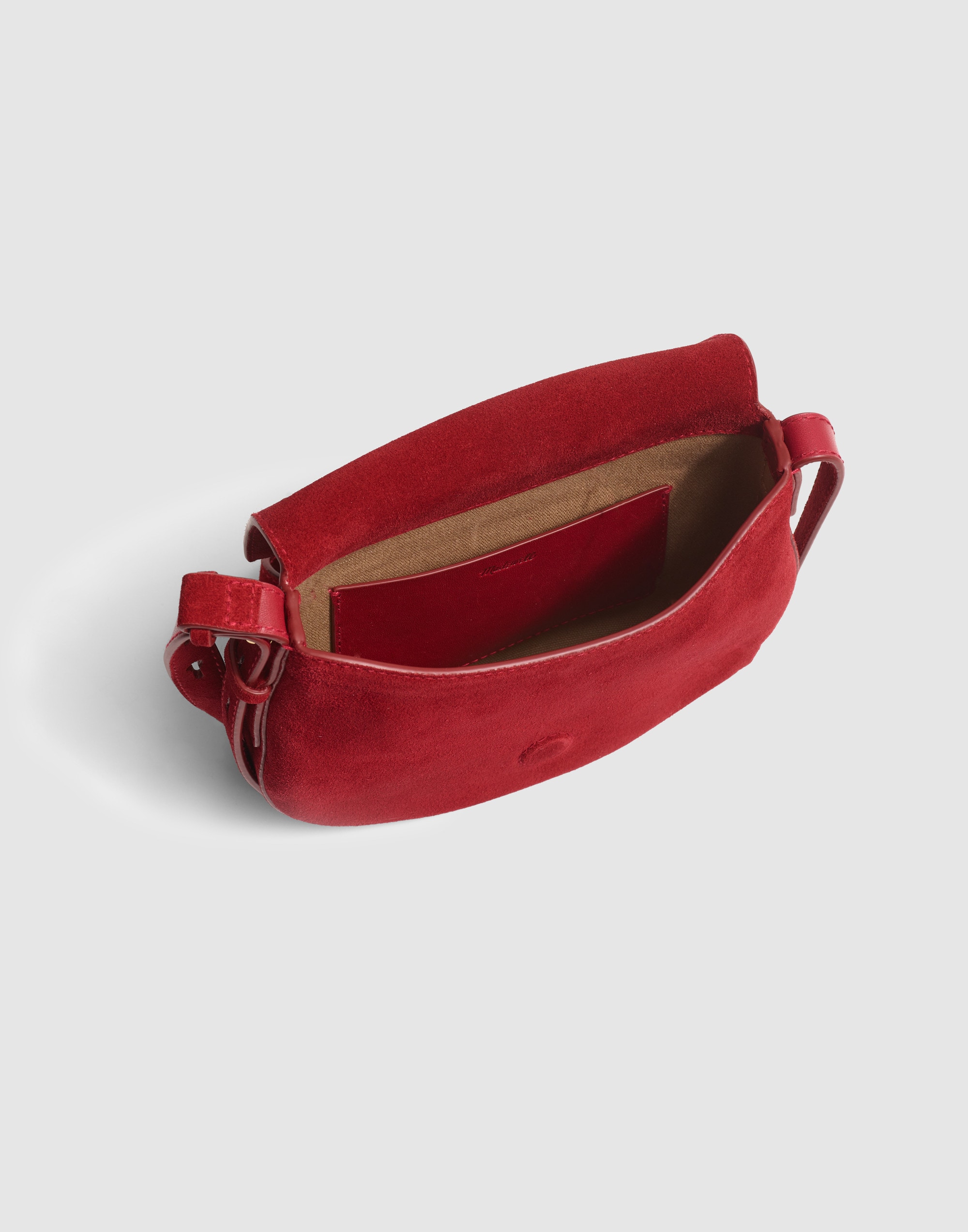 The Dakota Saddle Crossbody Bag in Suede Alternate Image 2