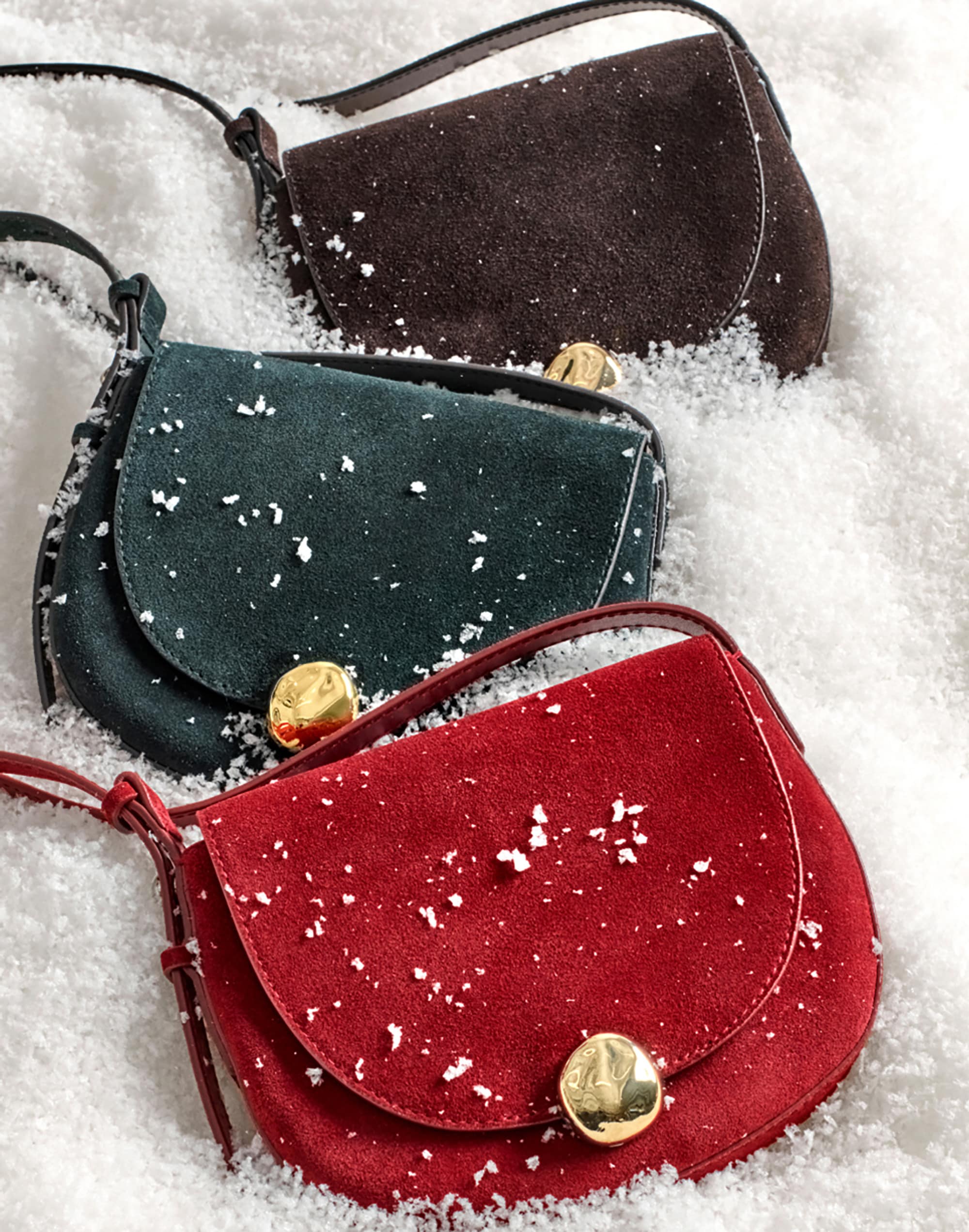 The Dakota Saddle Crossbody Bag in Suede Alternate Image 4