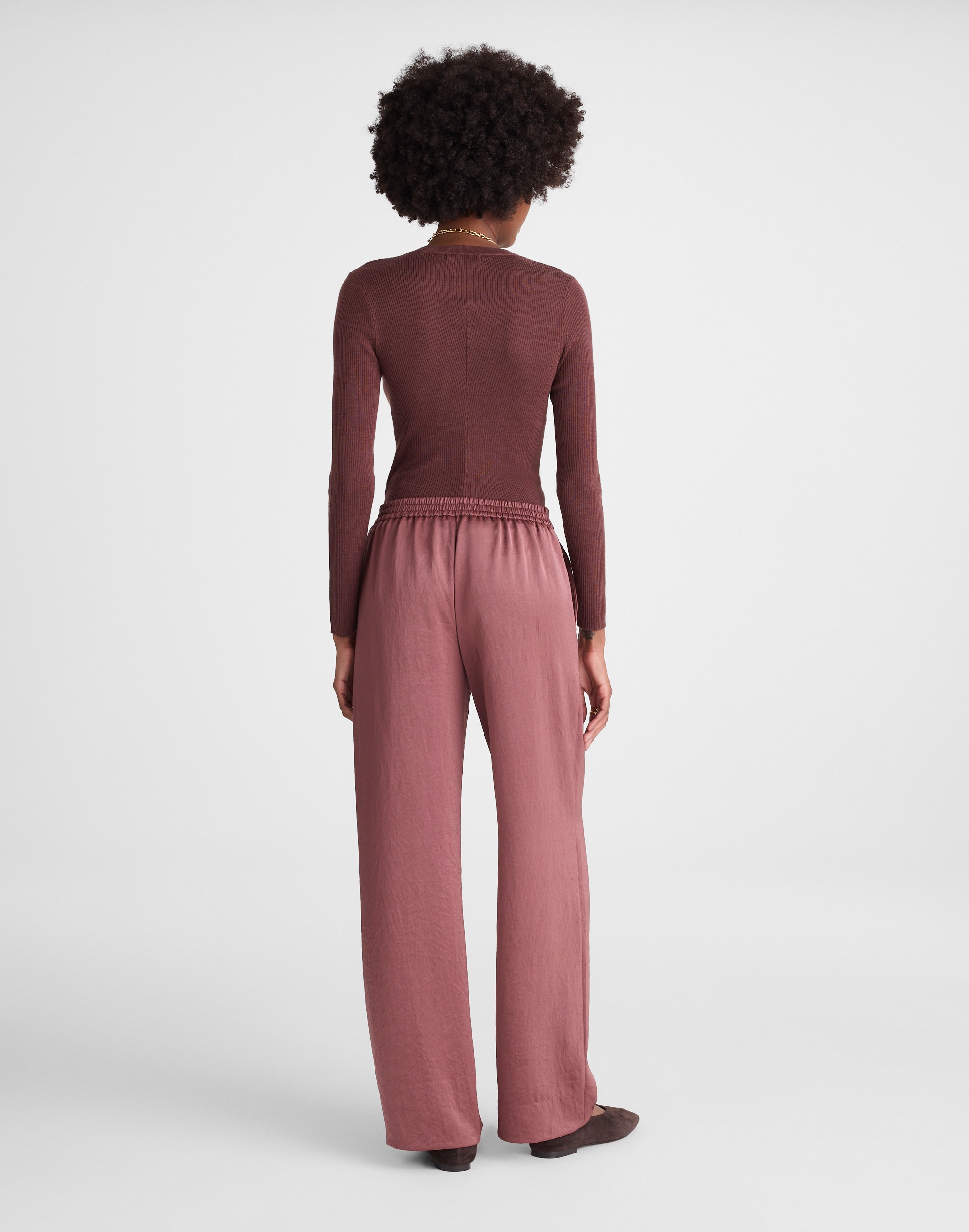 The Easy Pull-On Pant Satin