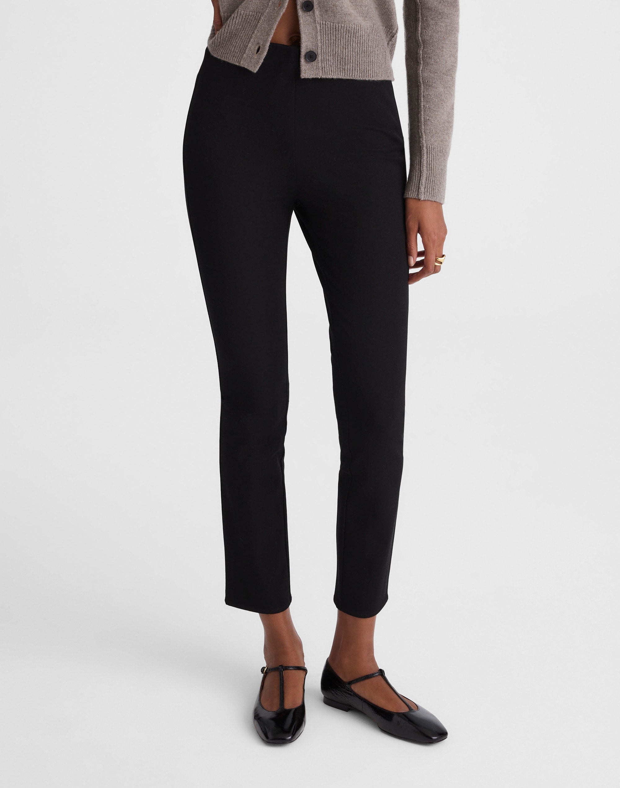 High-Rise Slim Crop Pants