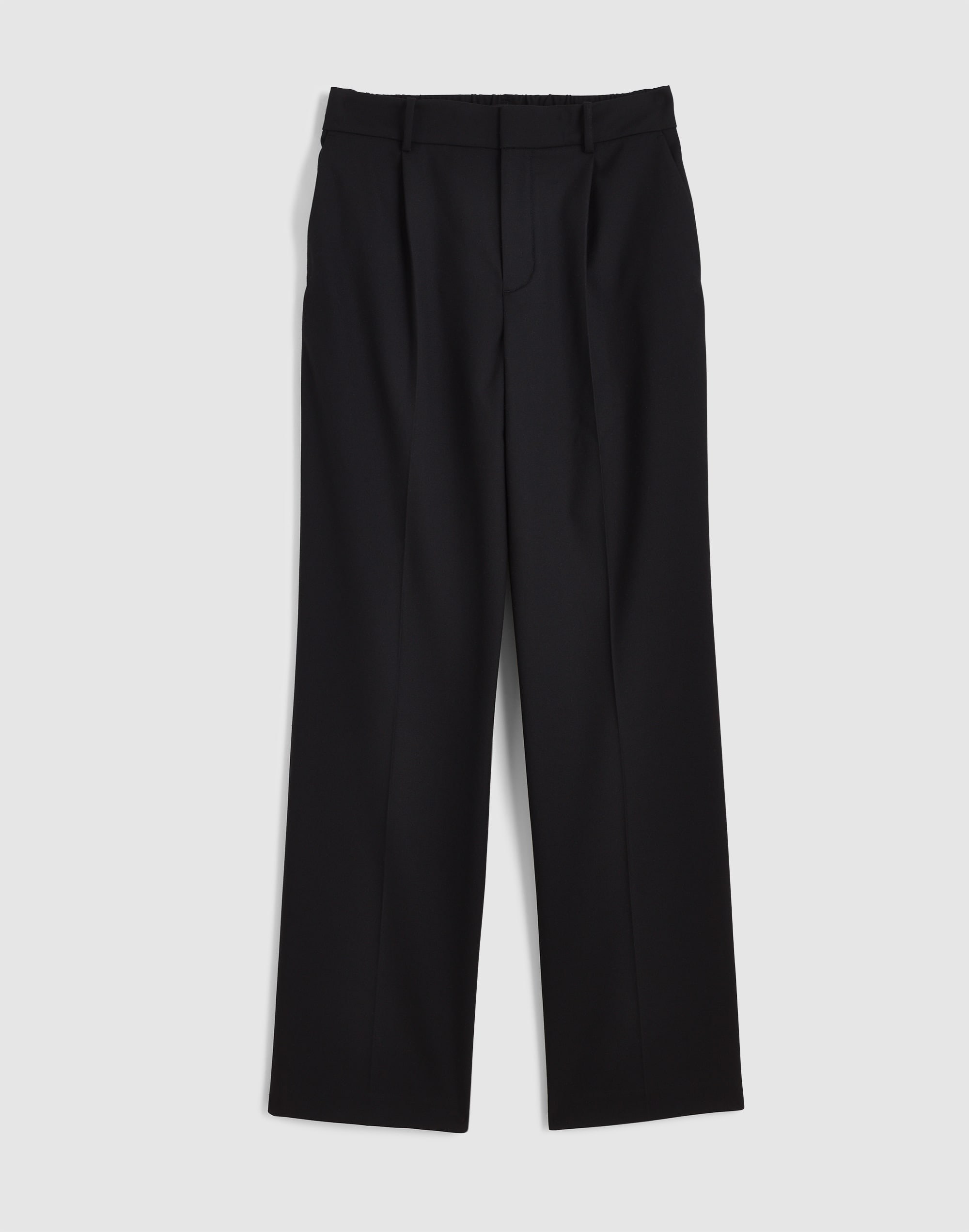 Madewell Slouchy Straight Pants In Black