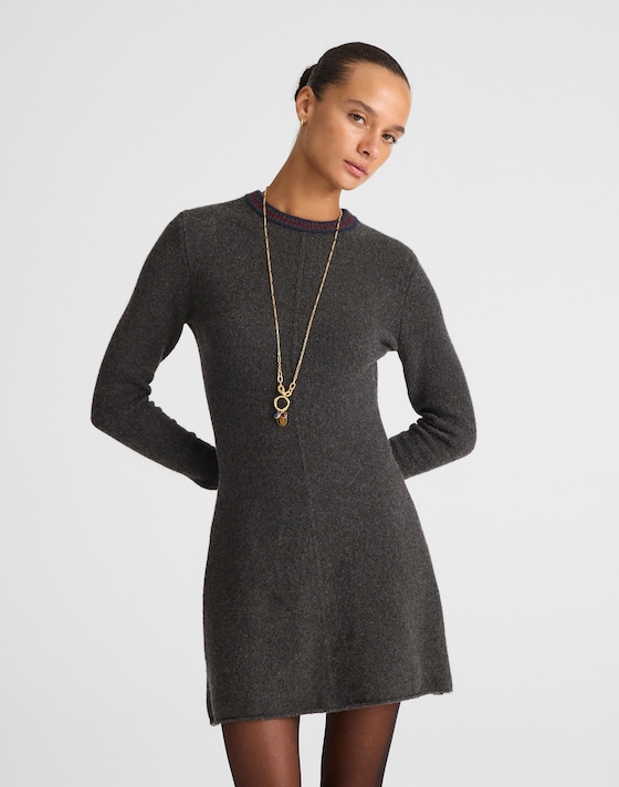 sweater for cocktail dress Blooming Jelly Women's Bodycon Fall Long Sleeve Ribbed Knit Midi Dress Slim Elegant Sweater Mini Dress Black at Amazon Women's Clothing store Pair it with over Nessa Off the Shoulder Contrast