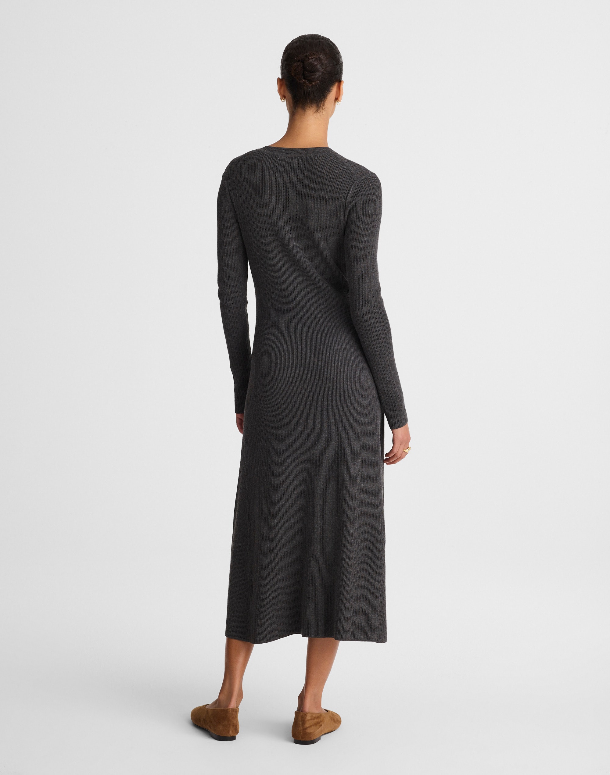 The Signature Knit Crewneck Midi Dress