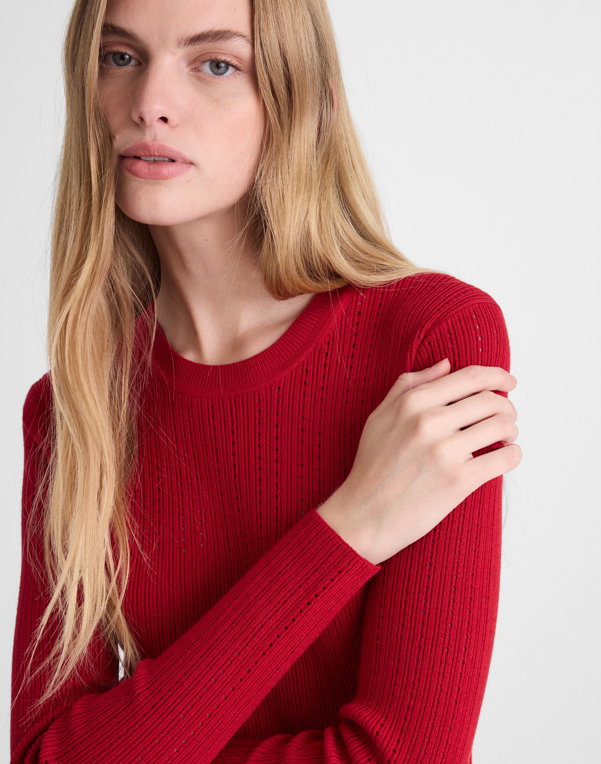 The Signature Knit Crewneck Midi Dress