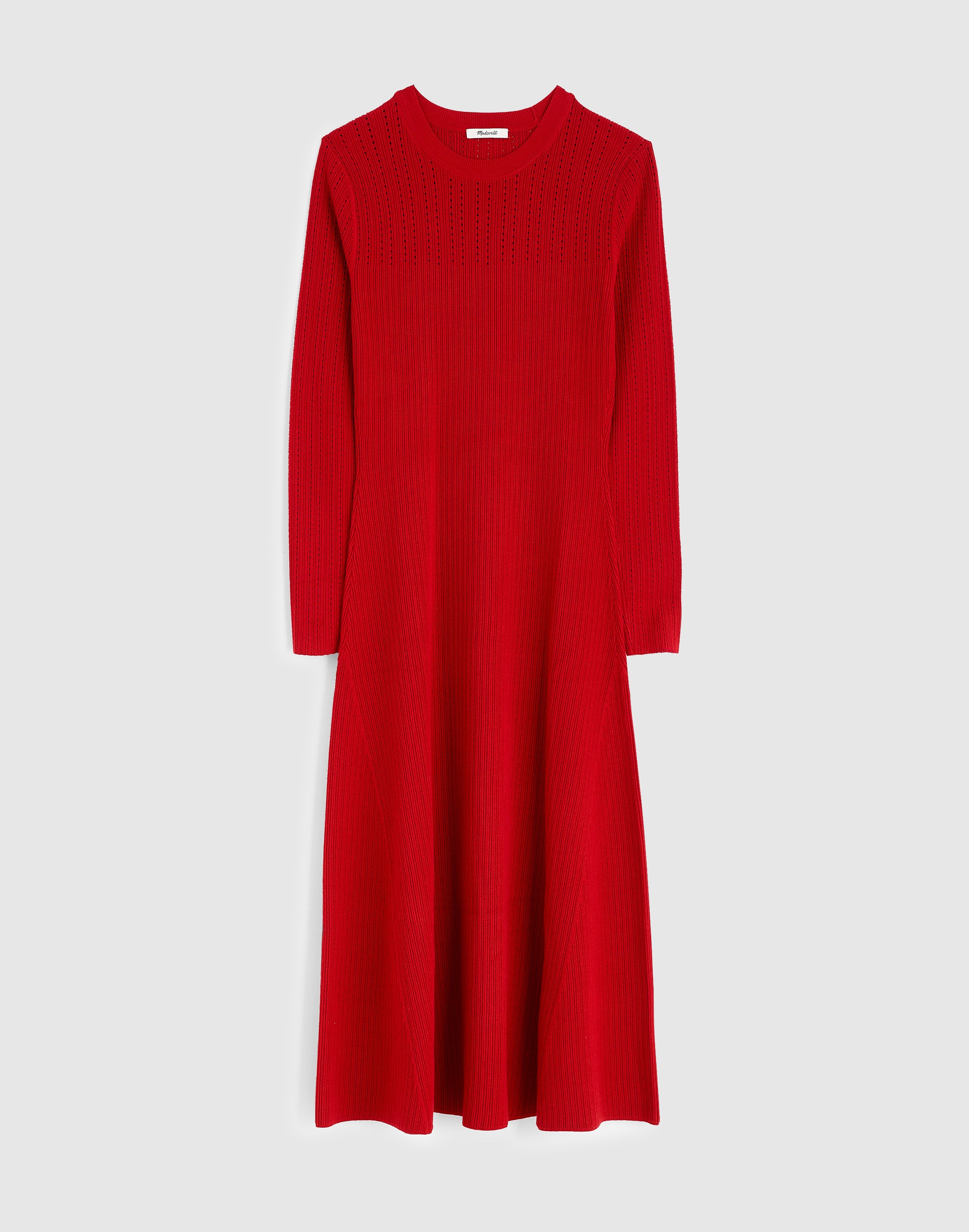 The Signature Knit Crewneck Midi Dress